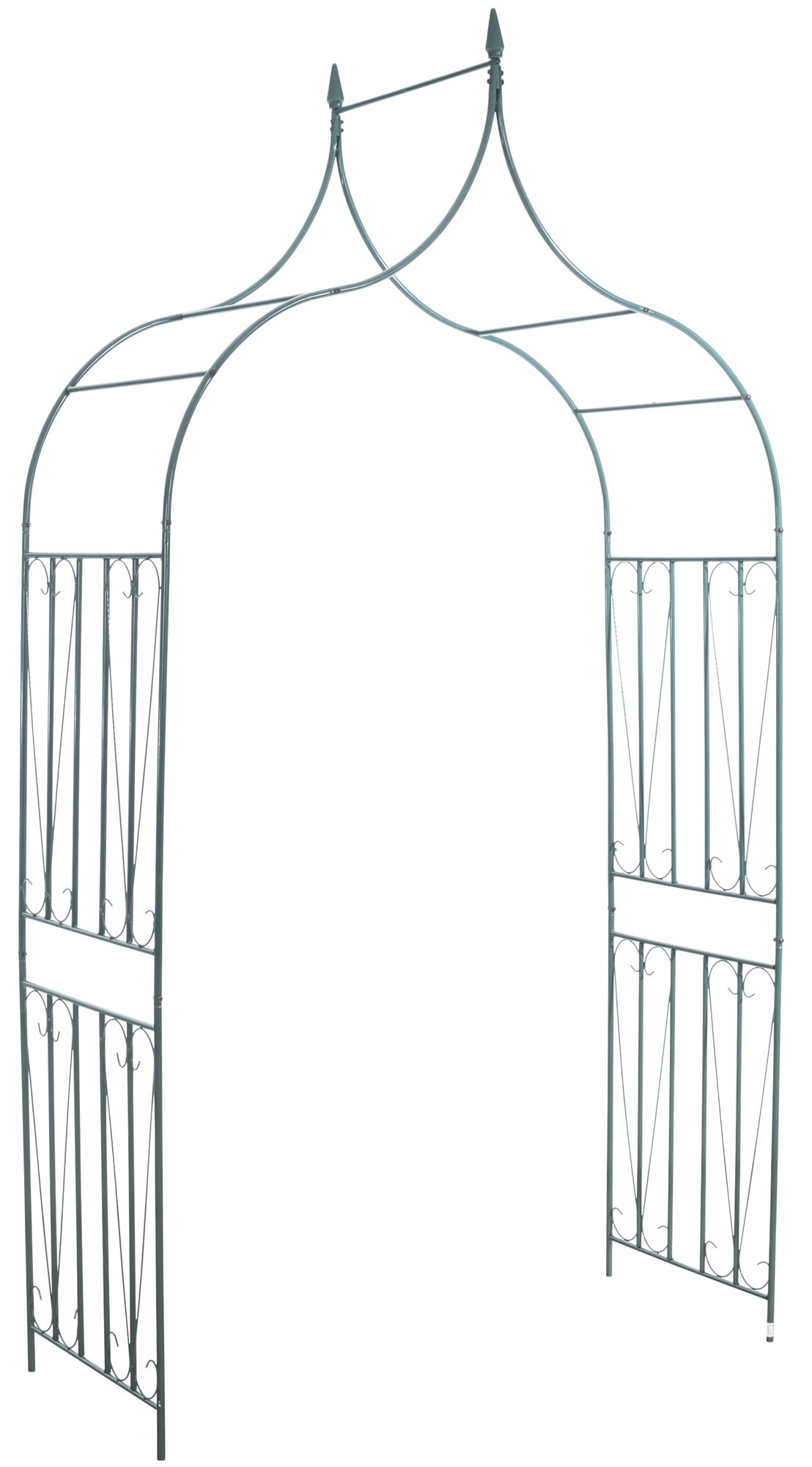 CLP 60er Rosenbogen | Geschwungener Eisen-Rosenbogen I Torbogen Aus Metall Mit Verzierungen - Bild 1