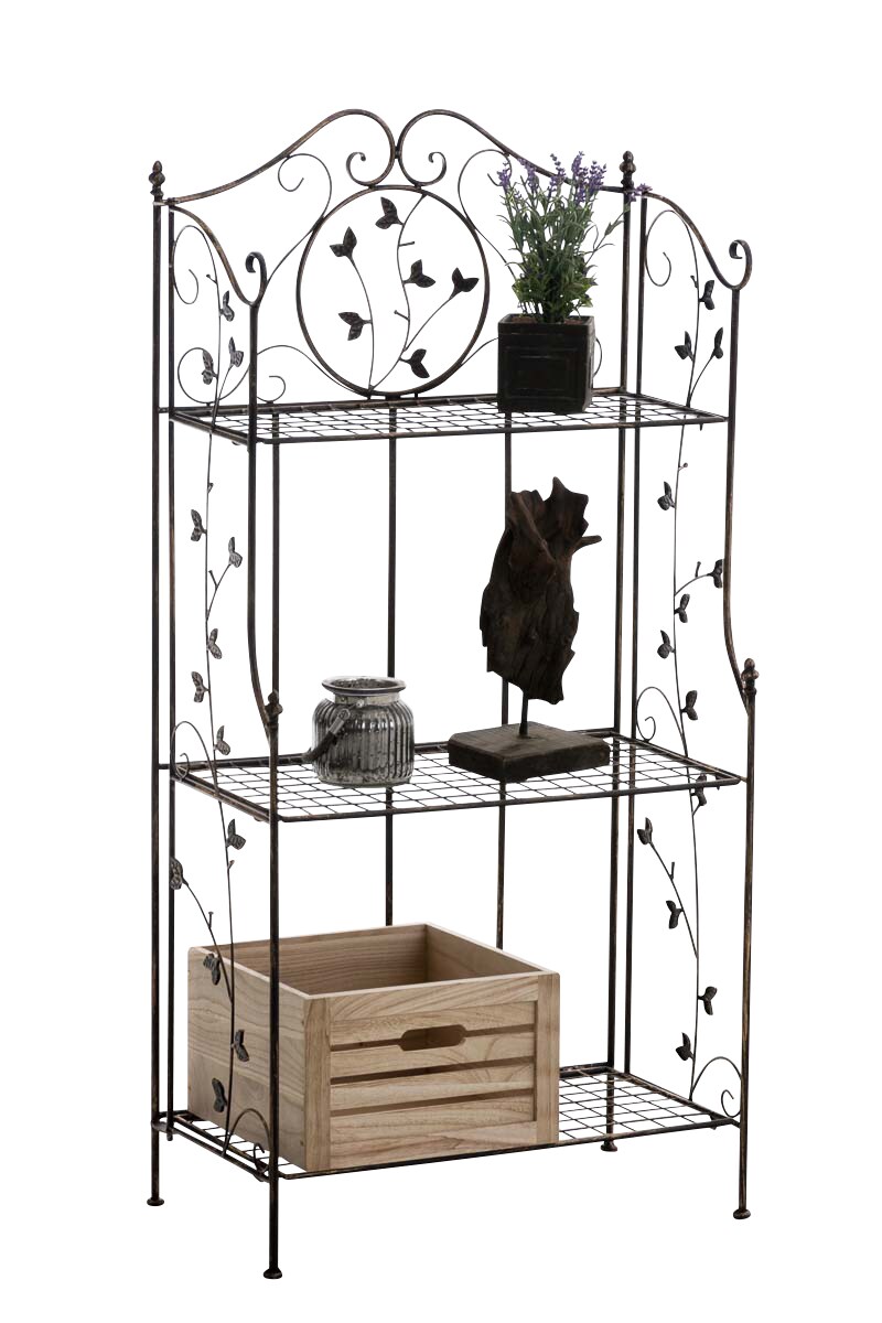 CLP Standregal klappbar Reus, Etagere im Landhausstil, Pflanzenregal aus Metall, platzsparend f&uuml;r den Innen- und Au&szlig;enbereich - Bild 1