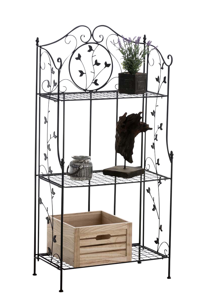 CLP REUS stabiles Standregal im Landhausstil I Klappbares Eisenregal mit 3 Regalb&ouml;den I In verschiedenen Farben erh&auml;ltlich - Bild 1