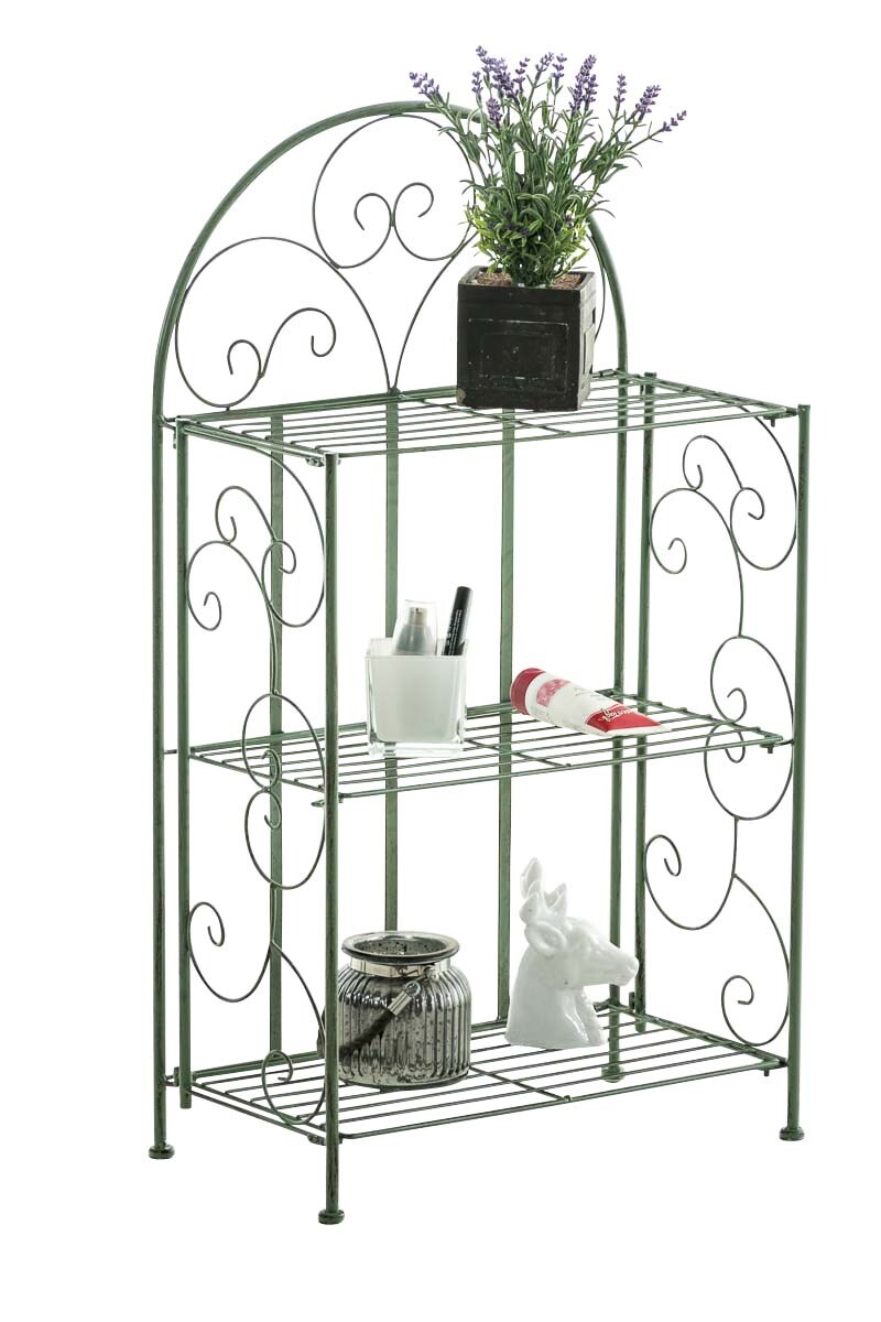 CLP Standregal Rosa im Landhausstil | Klappbares Eisenregal mit 3 Regalebenen | In verschiedenen Farben erh&auml;ltlich - Bild 1