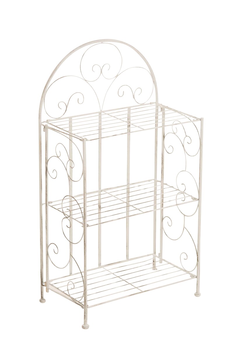 CLP Standregal Rosa im Landhausstil | Klappbares Eisenregal mit 3 Regalebenen | In verschiedenen Farben erh&auml;ltlich - Bild 1