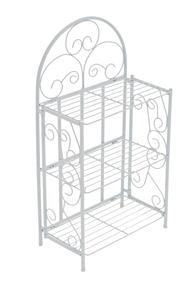 CLP Standregal Rosa im Landhausstil | Klappbares Eisenregal mit 3 Regalebenen | In verschiedenen Farben erh&auml;ltlich - Bild 1