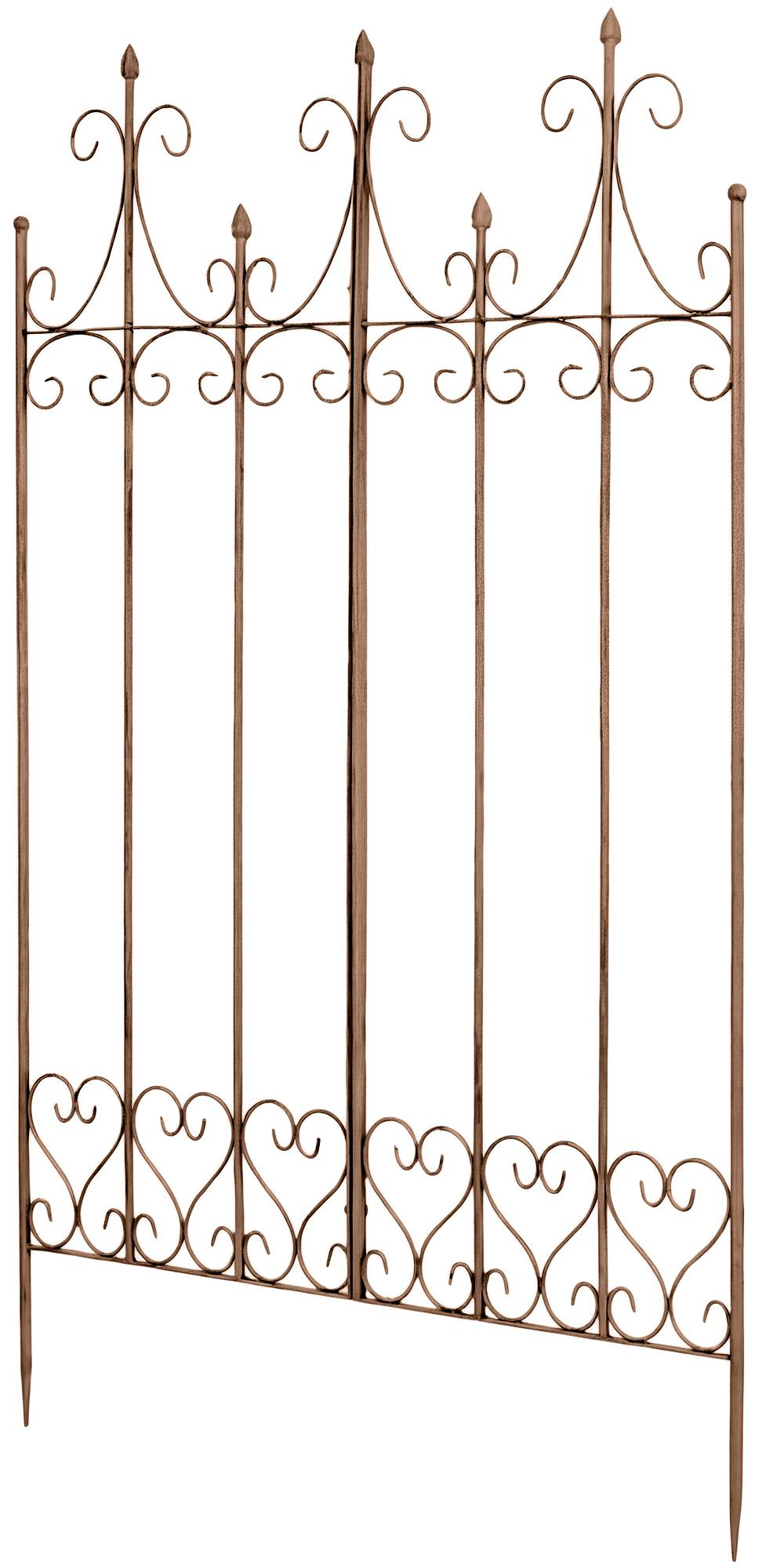 CLP Rankgitter Metall 130 cm hoch Flieder, stabile Rankhilfe f&uuml;r Kletterpflanzen, vormontiert, Landhausstil, Spalier Sichtschutz - Bild 1