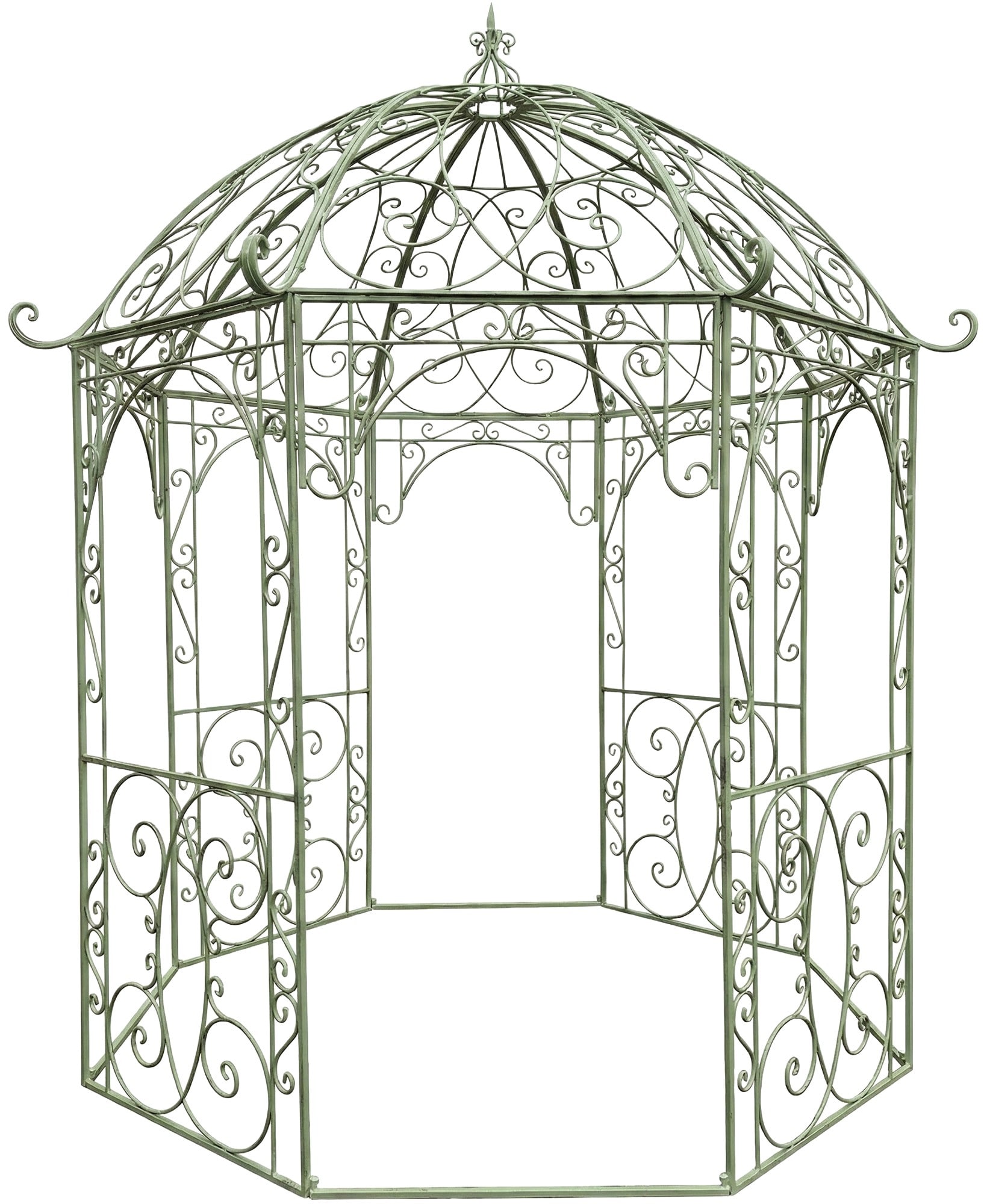 CLP Rosenpavillon aus Eisen Leila, Gartenpavillon im Jugendstil nostalgisch, Rankhilfe pulverbeschichtet f&uuml;r Kletterpflanzen und Rosen - Bild 1