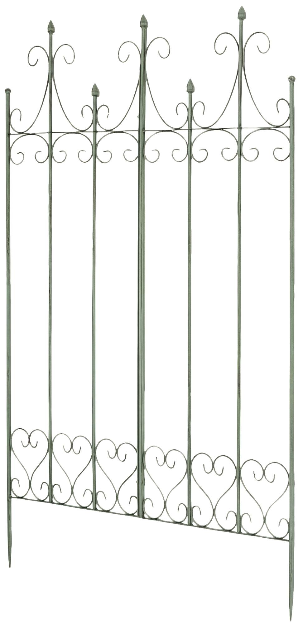CLP Rankgitter Metall 130 cm hoch Flieder, stabile Rankhilfe f&uuml;r Kletterpflanzen, vormontiert, Landhausstil, Spalier Sichtschutz - Bild 1