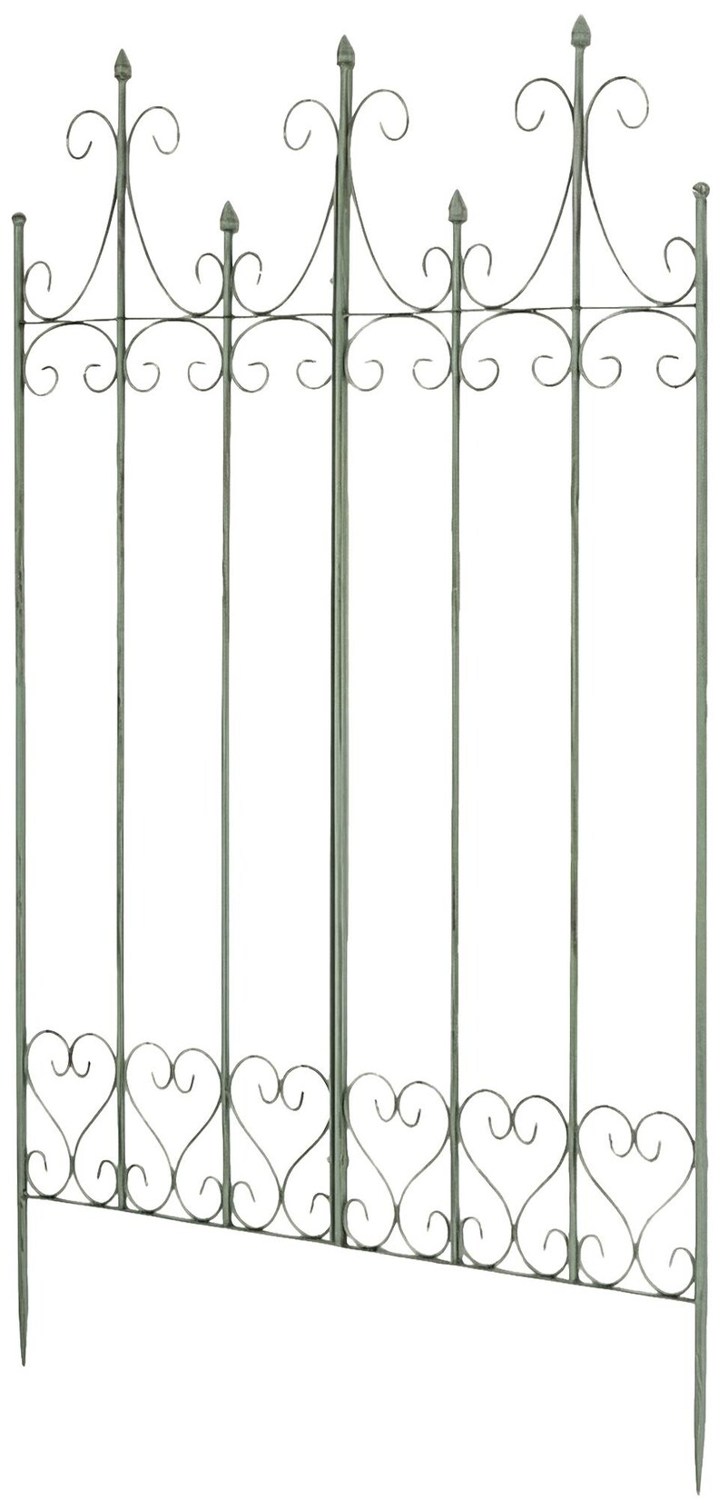 CLP Rankgitter Metall 130 cm hoch Flieder, stabile Rankhilfe für Kletterpflanzen, vormontiert, Landhausstil, Spalier Sichtschutz