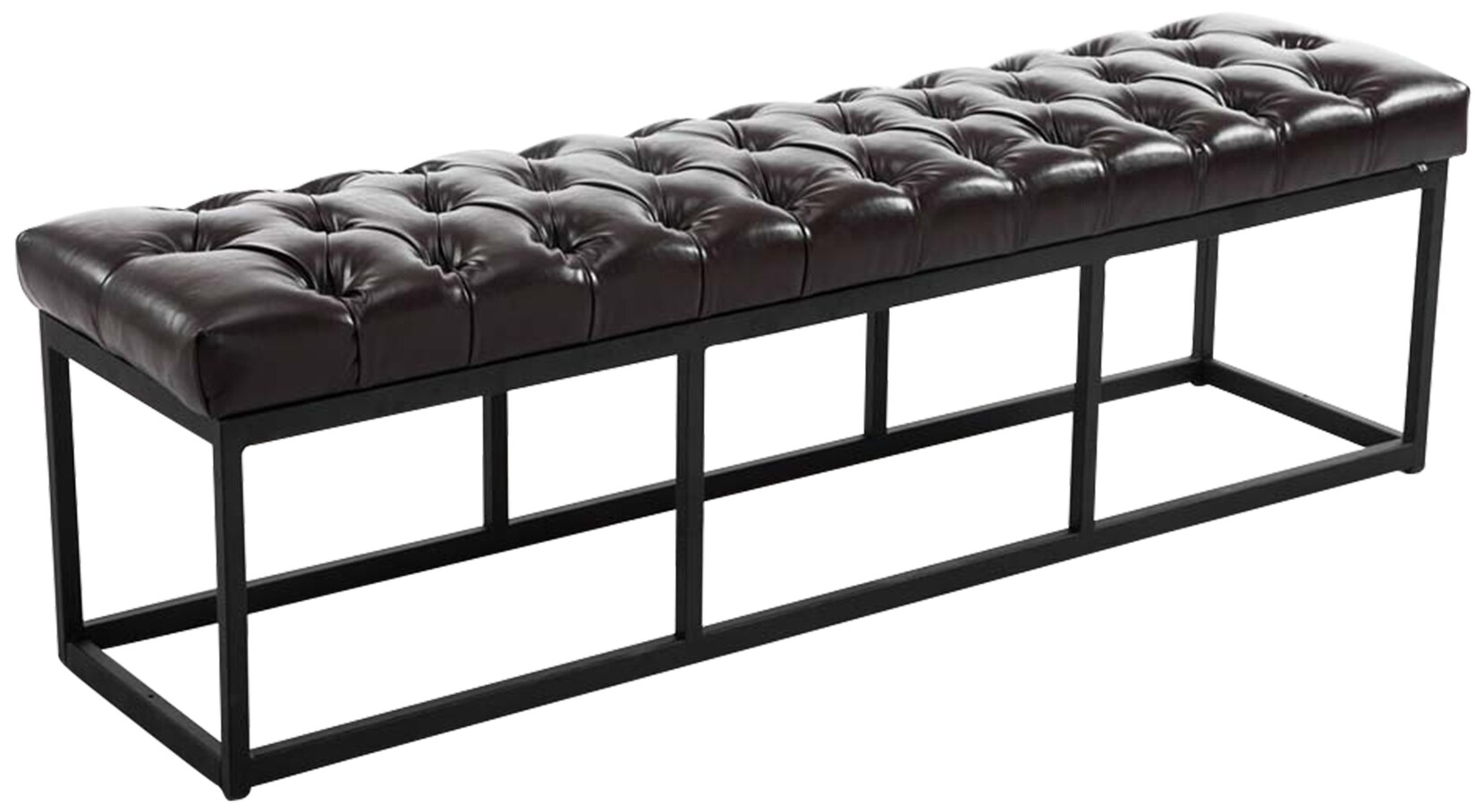 CLP Sitzbank Amun Kunstleder B150 - Farbe: braun, Größe: 150 cm