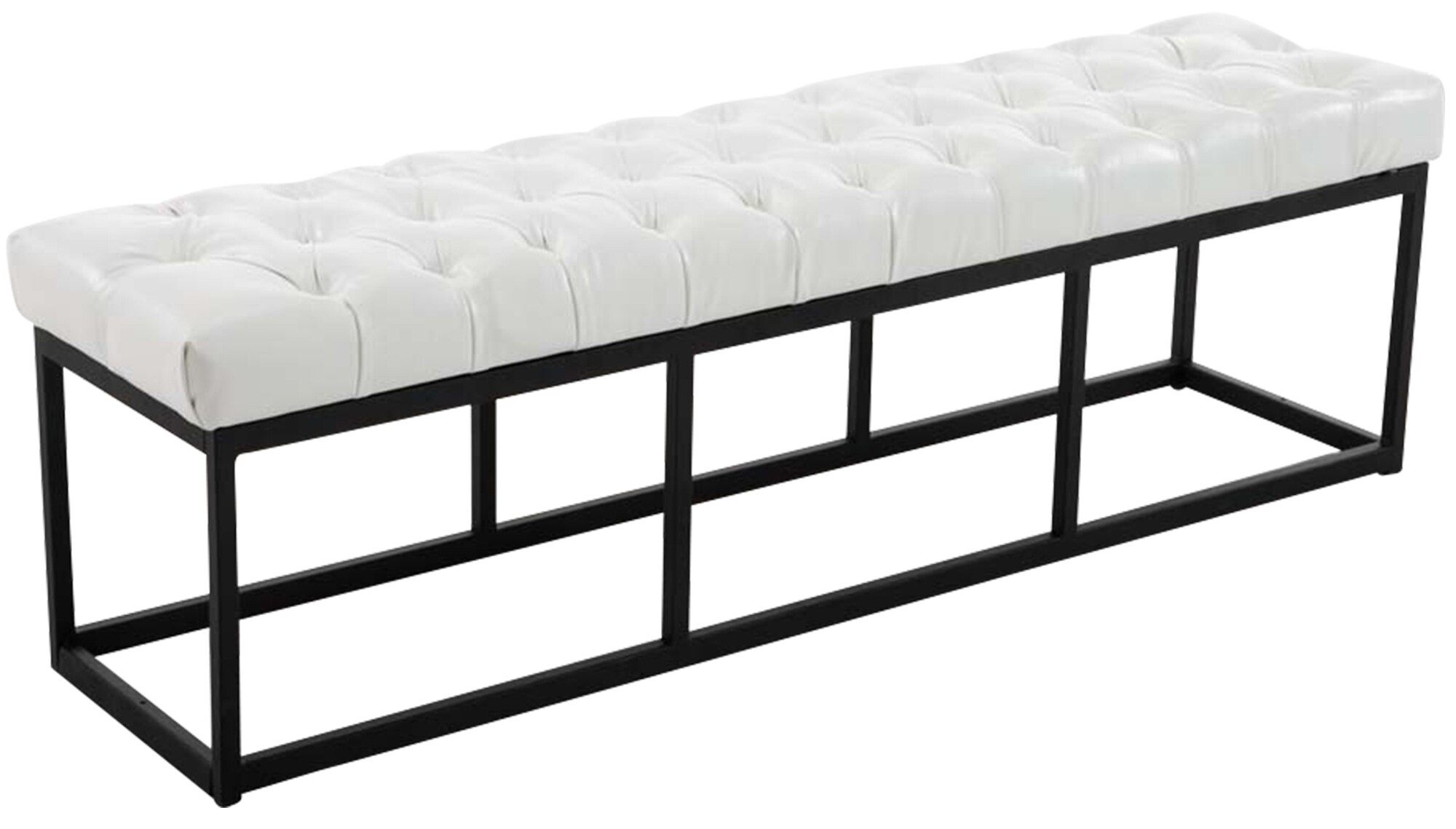 CLP Sitzbank Amun I Mit Kunstleder-Bezug I Mit Schwarzem Metallgestell - Bild 1