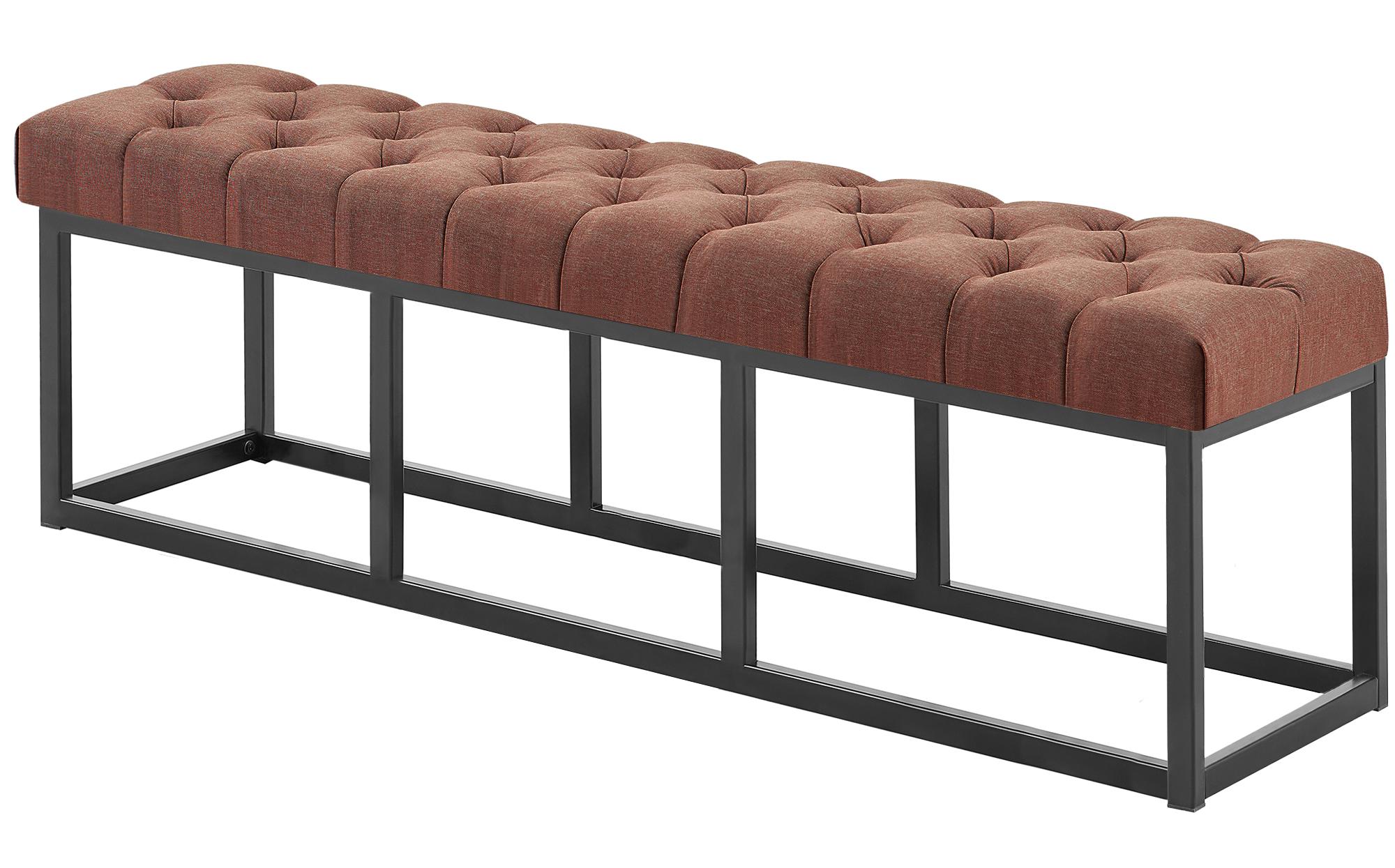 CLP Sitzbank Amun I Mit Stoff-Bezug I Mit Schwarzem Metallgestell - Bild 1