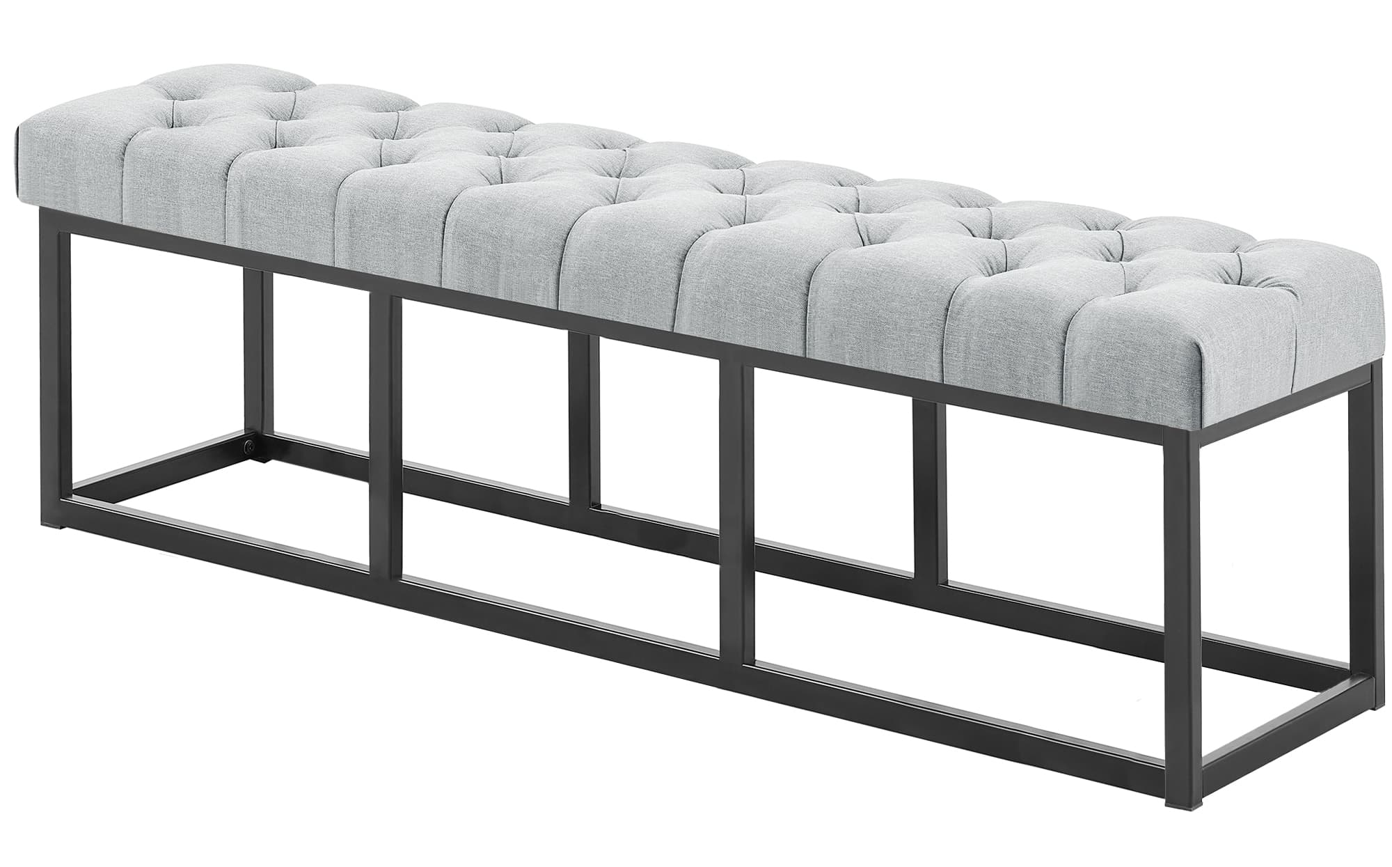 CLP Sitzbank Amun I Mit Stoff-Bezug I Mit Schwarzem Metallgestell - Bild 1