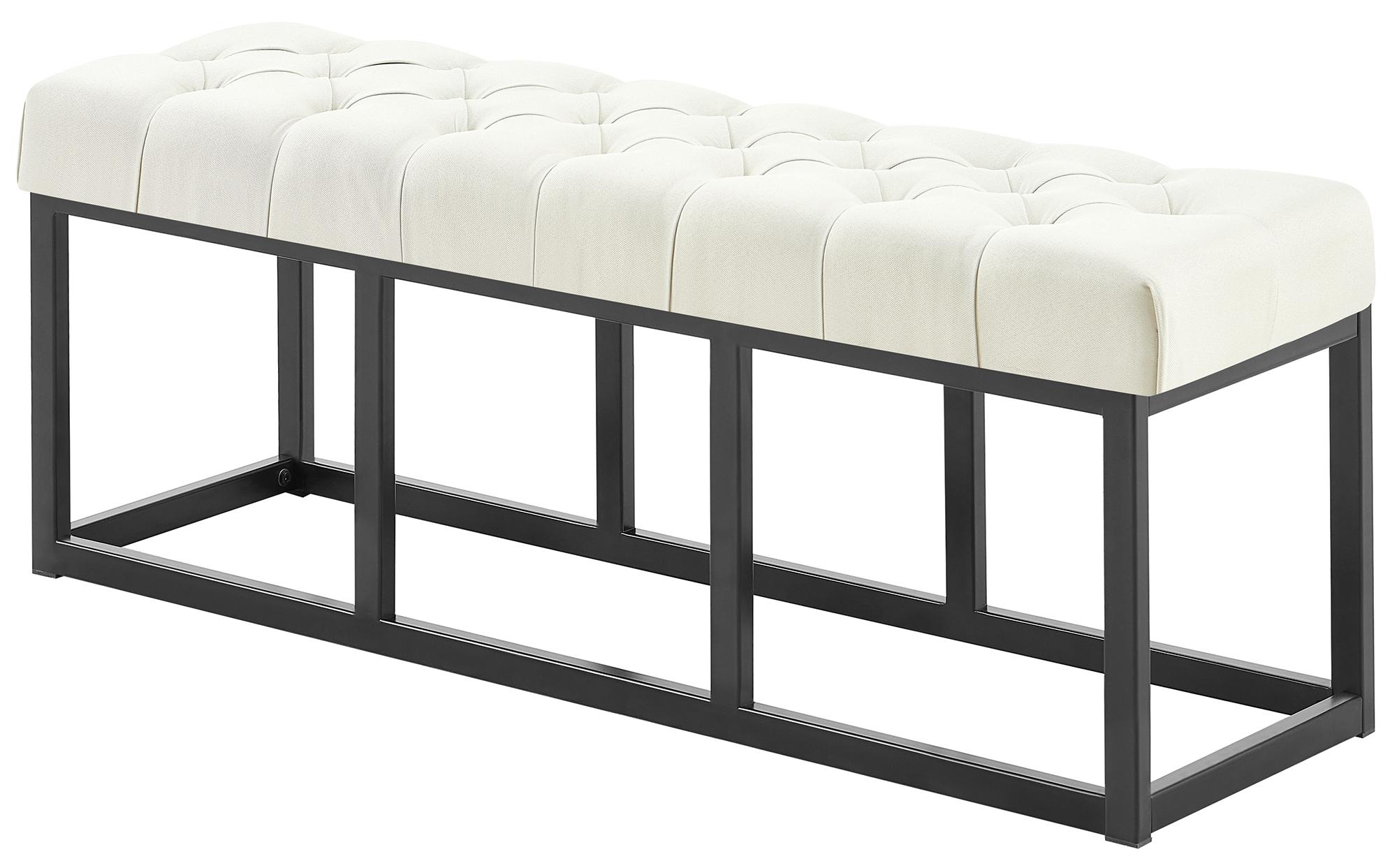 CLP Sitzbank Amun I Mit Stoff-Bezug I Mit Schwarzem Metallgestell - Bild 1