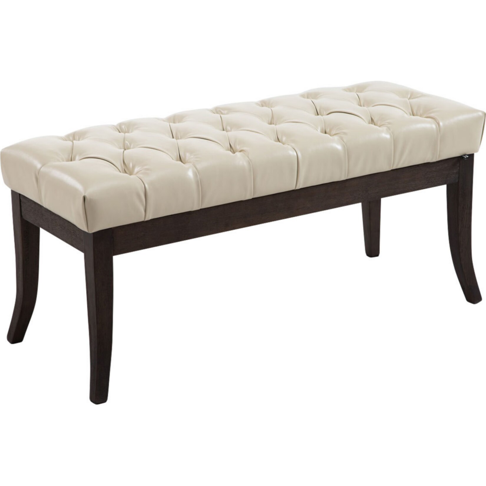 CLP Sitzbank Ramses Mit Polsterung Und Kunstlederbezug I Holzbank Mit 46 CM Sitzh&ouml;he - Bild 1