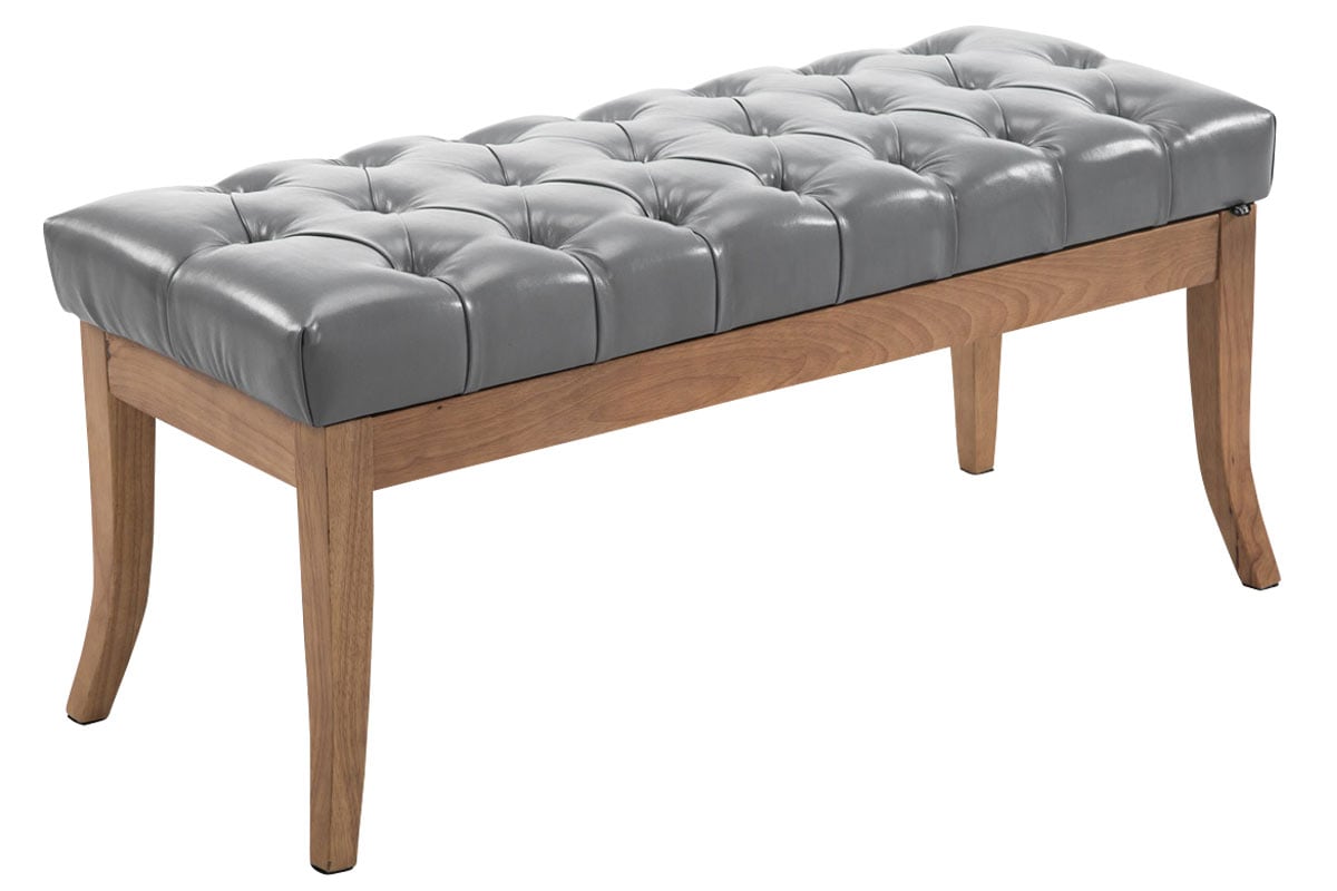 CLP Sitzbank Ramses Kunstleder antik-hell 100 - Farbe: grau, Gr&ouml;&szlig;e: 100 cm - Bild 1