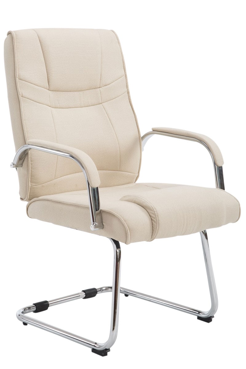 CLP XXL-Freischwinger Attila Mit Metallgestell Und Armlehne I B&uuml;rostuhl Mit Stoffbezug Und Polsterung I Bis 180 KG Belastbar - Bild 1