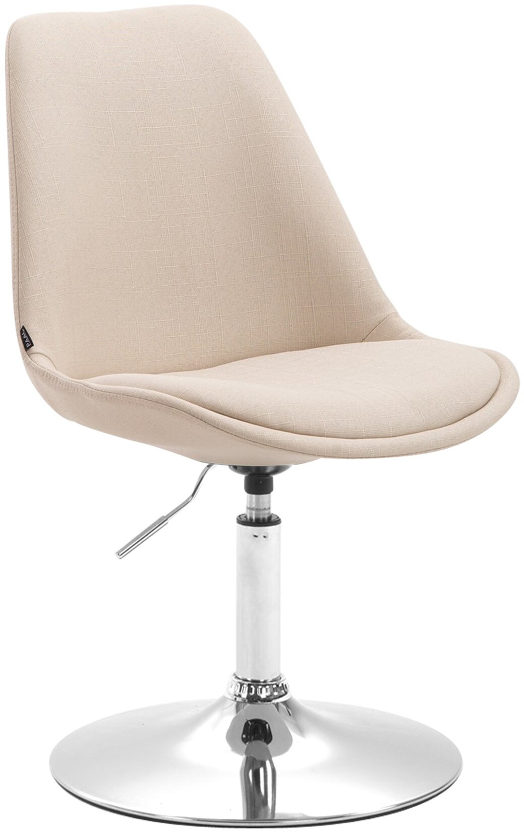 CLP Stuhl Maverick C Stoff Farbe: creme, Gestell Farbe: chrom