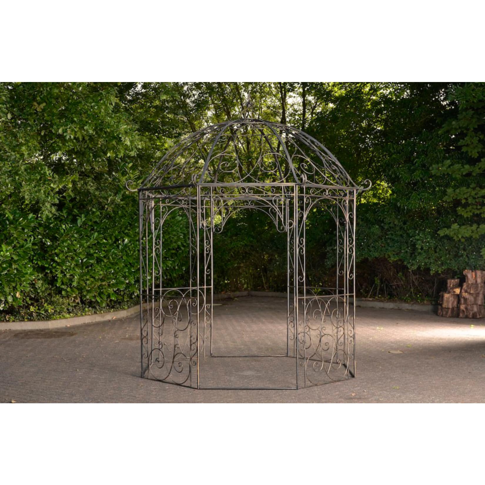 CLP Rosenpavillon aus Eisen Leila, Gartenpavillon im Jugendstil nostalgisch, Rankhilfe pulverbeschichtet f&uuml;r Kletterpflanzen und Rosen - Bild 1