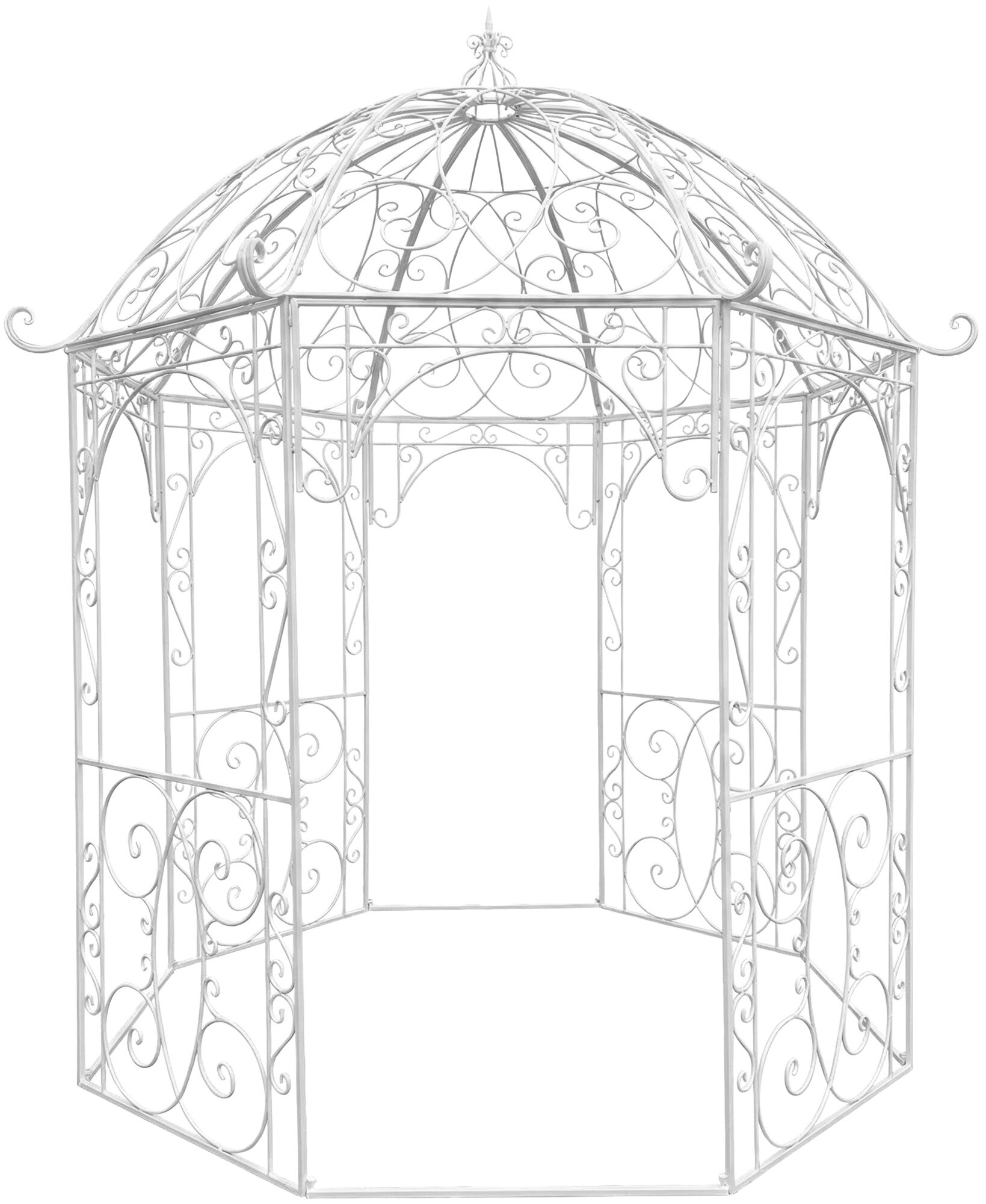 CLP Rosenpavillon aus Eisen Leila, Gartenpavillon im Jugendstil nostalgisch, Rankhilfe pulverbeschichtet f&uuml;r Kletterpflanzen und Rosen - Bild 1