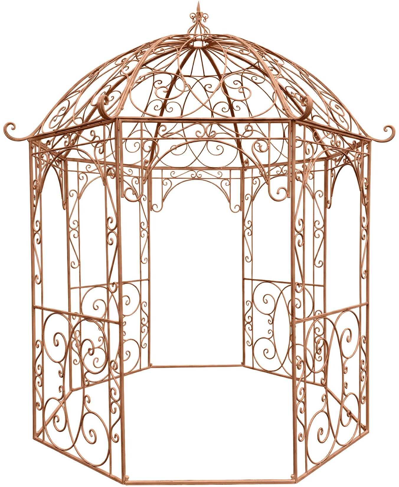 CLP Rosenpavillon aus Eisen Leila, Gartenpavillon im Jugendstil nostalgisch, Rankhilfe pulverbeschichtet für Kletterpflanzen und Rosen
