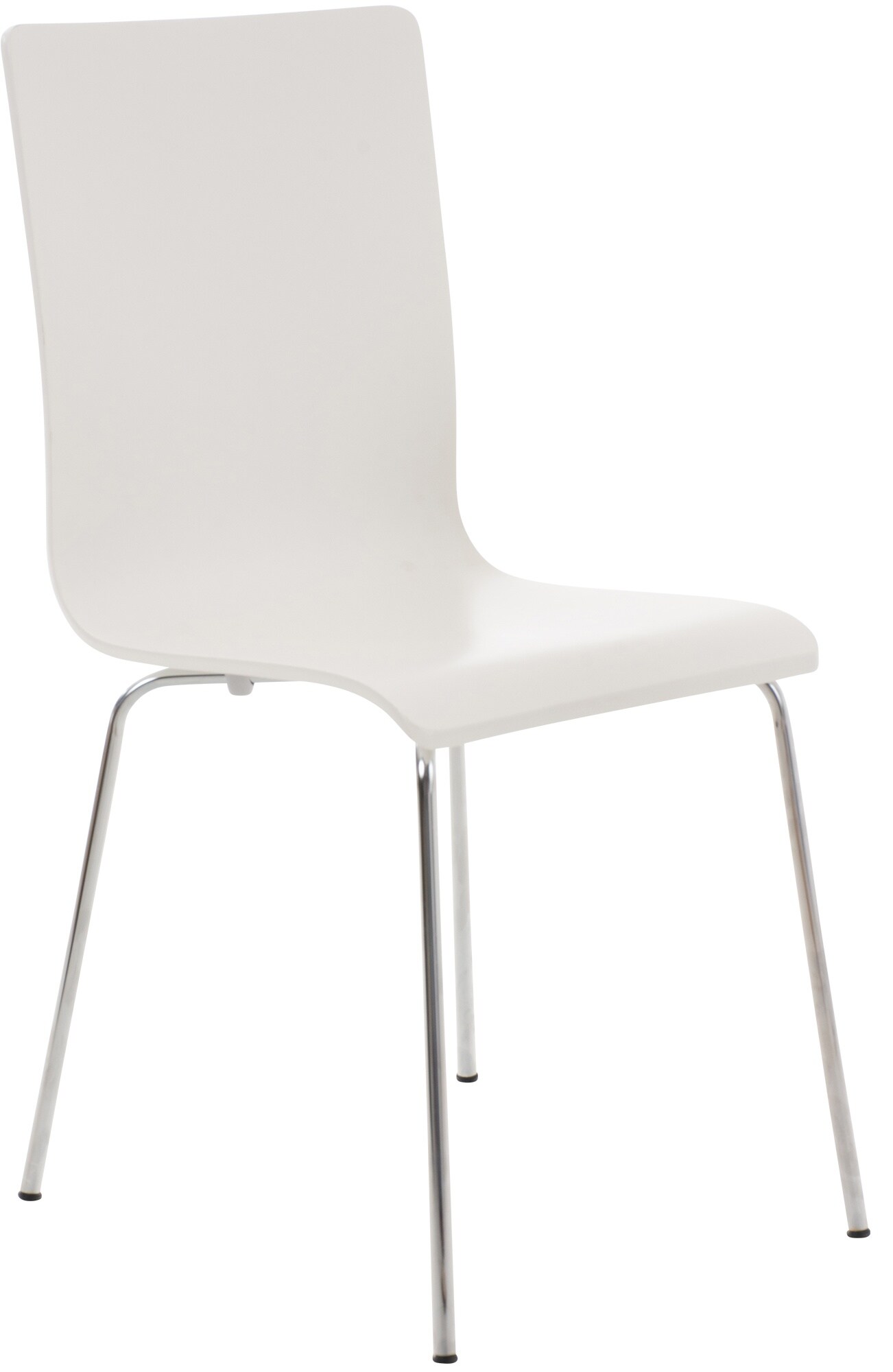 CLP Besucherstuhl Pepe I Ergonomisch Geformter Lehnstuhl Mit Holzsitz I Stabiles Metallgestell I Komfort Und Stil Mit Robuster Konstruktion - Bild 1