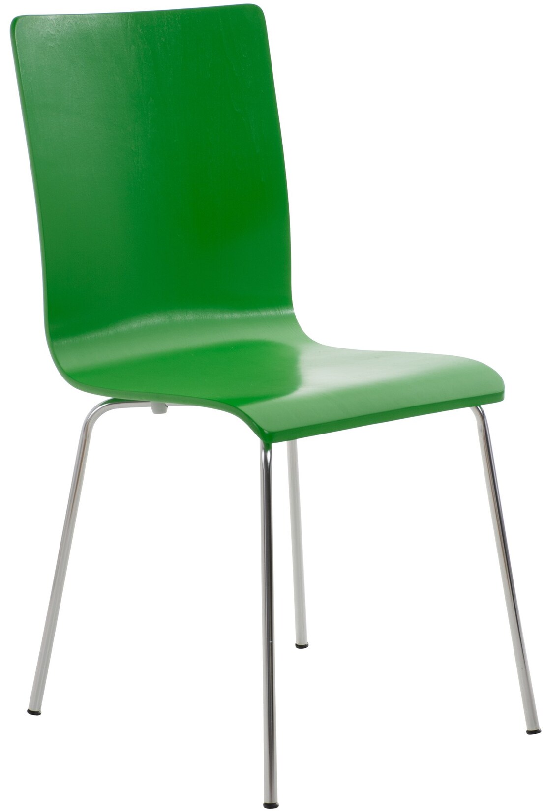 CLP Besucherstuhl Pepe I Ergonomisch Geformter Lehnstuhl Mit Holzsitz I Stabiles Metallgestell I Komfort Und Stil Mit Robuster Konstruktion