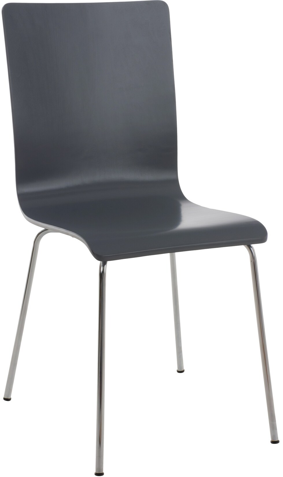 CLP Besucherstuhl Pepe I Ergonomisch Geformter Lehnstuhl Mit Holzsitz I Stabiles Metallgestell I Komfort Und Stil Mit Robuster Konstruktion