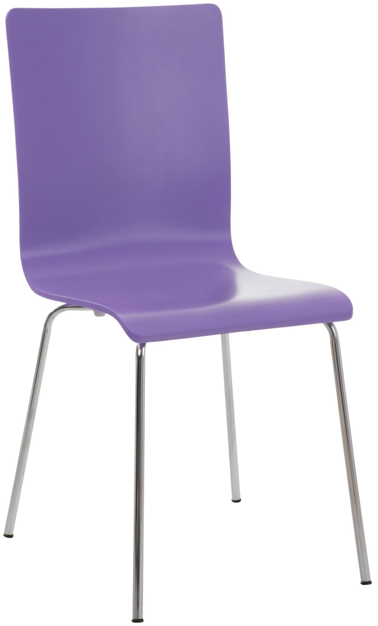 CLP Besucherstuhl Pepe I Ergonomisch Geformter Lehnstuhl Mit Holzsitz I Stabiles Metallgestell I Komfort Und Stil Mit Robuster Konstruktion - Bild 1