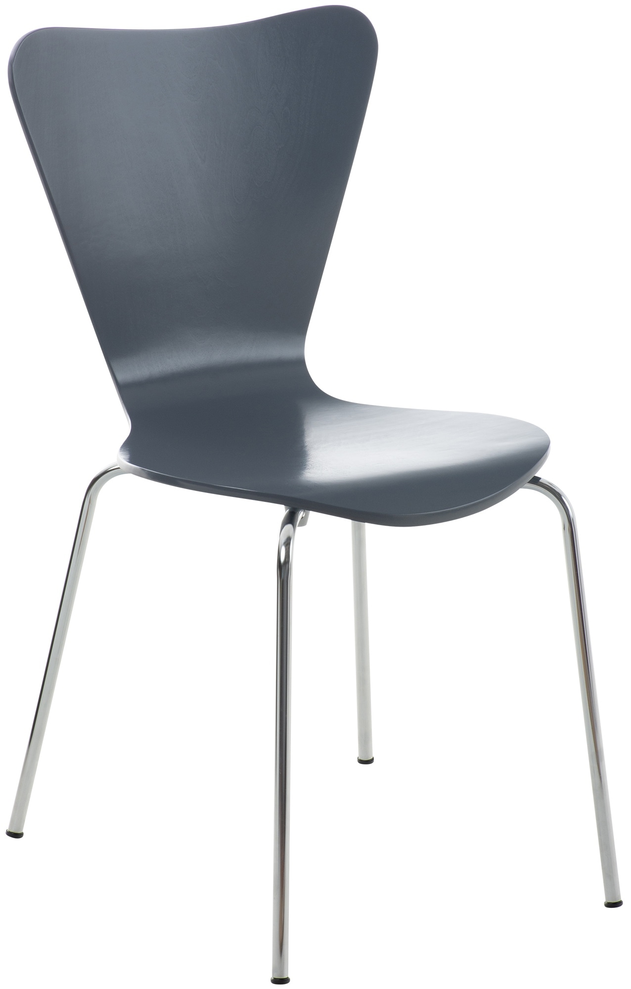 CLP Stapelstuhl Calisto I Konferenzstuhl Mit Holzsitz Und Stabilem Metallgestell - Bild 1