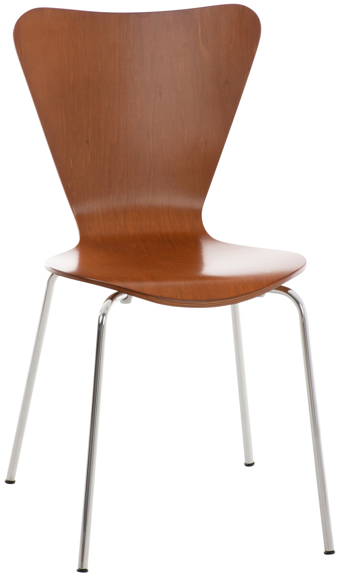 CLP Stapelstuhl Calisto I Konferenzstuhl Mit Holzsitz Und Stabilem Metallgestell - Bild 1