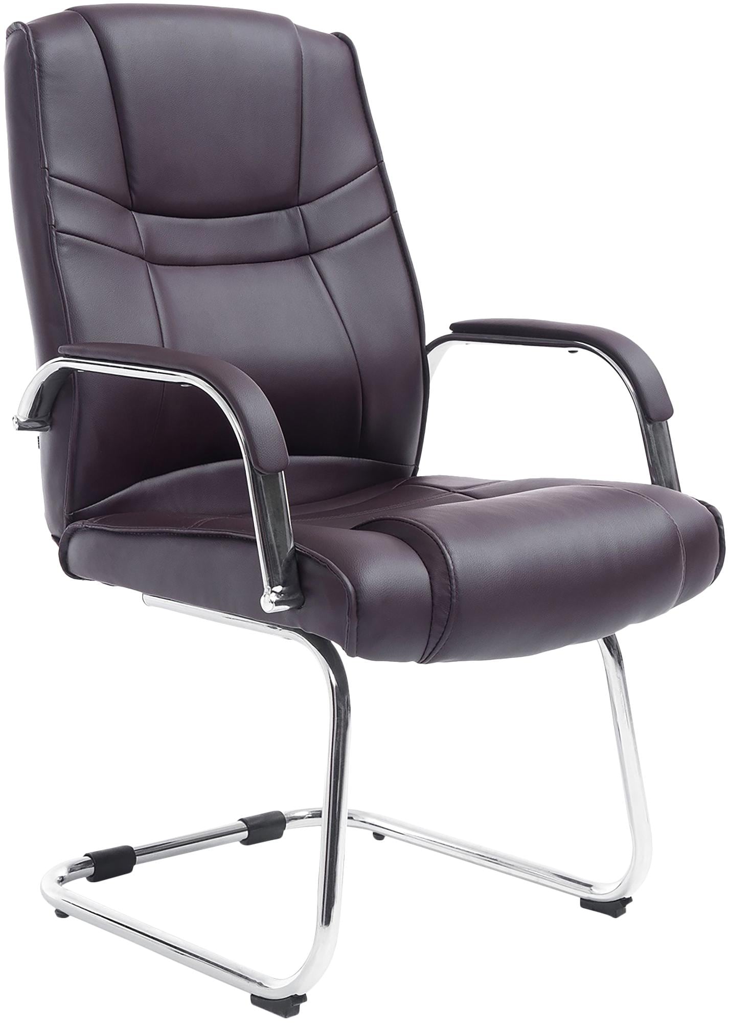 CLP XXL-Freischwinger Attila I gepolsterter Besucherstuhl mit Kunstleder-Bezug I Bis 180 kg belastbar - Bild 1