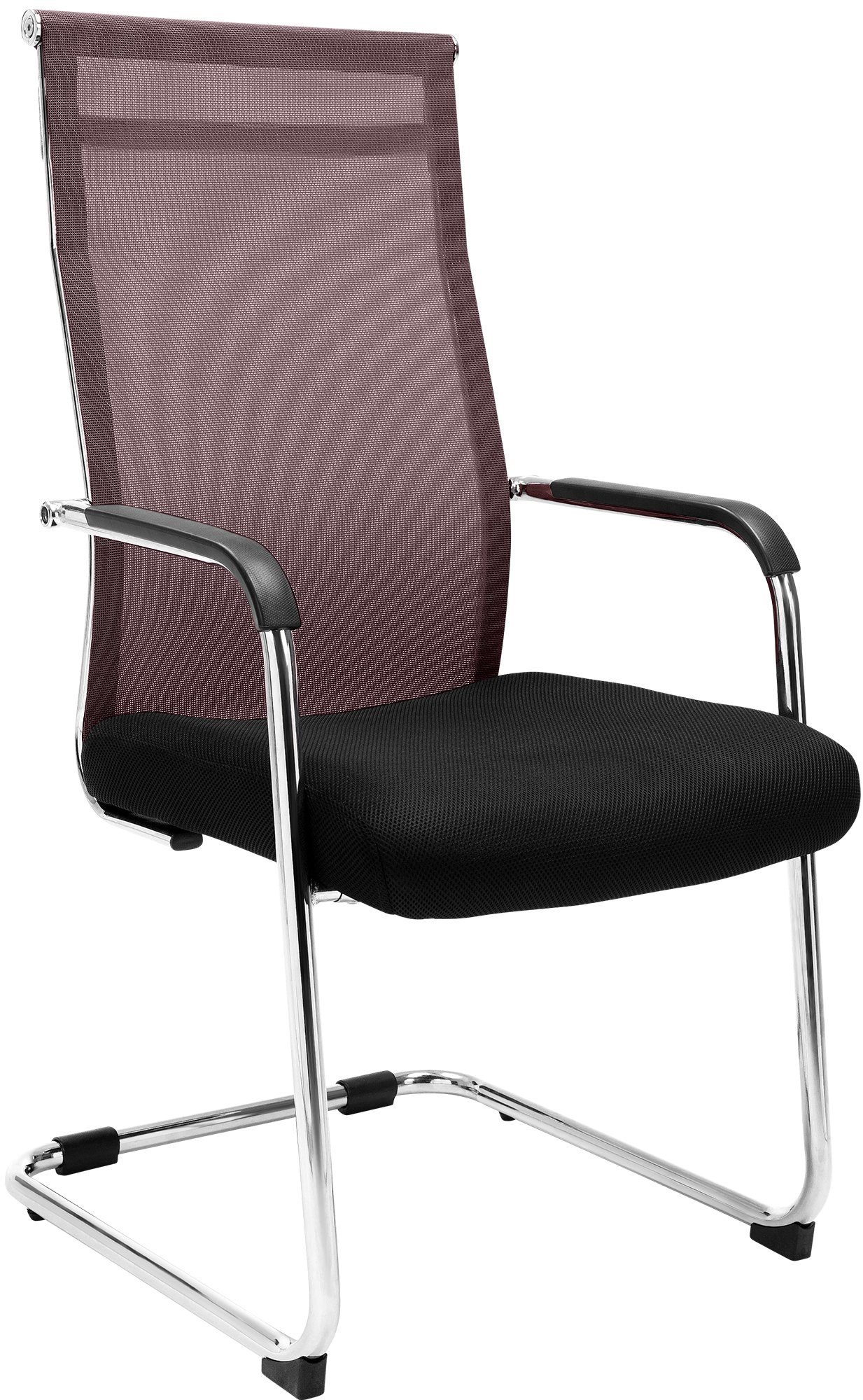 CLP Freischwinger Brenda I Besucherstuhl Mit Stoff-Bezug I R&uuml;ckenlehne Mit Netz-Bezug - Bild 1