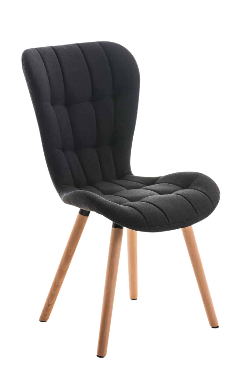 CLP Esszimmerstuhl Elda Mit Polsterung Und Stoffbezug I Lehnstuhl Mit Robustem Holzgestell I Polsterstuhl Mit Ziernähten | 04251152670139