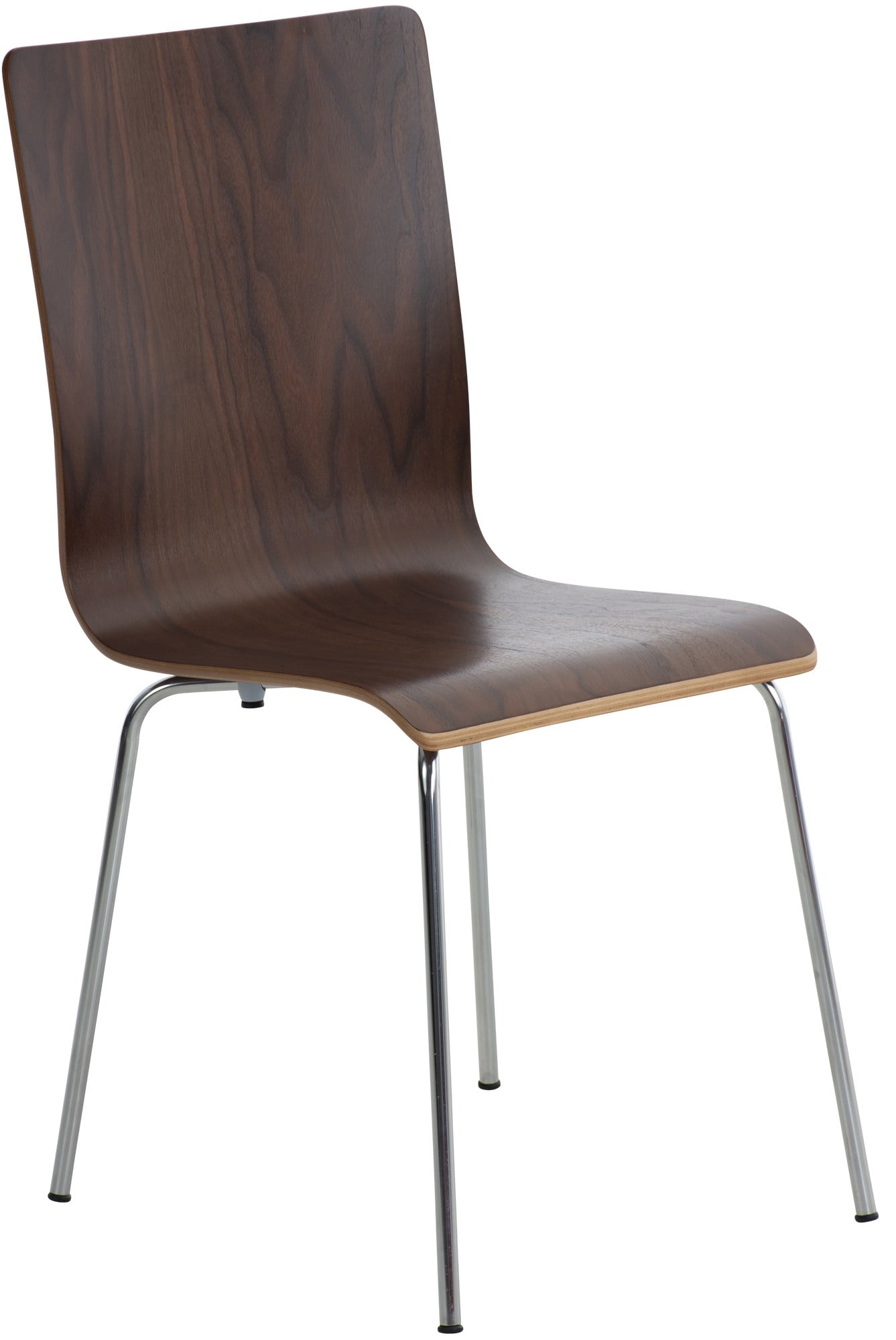 CLP Besucherstuhl Pepe I Ergonomisch Geformter Lehnstuhl Mit Holzsitz I Stabiles Metallgestell I Komfort Und Stil Mit Robuster Konstruktion - Bild 1