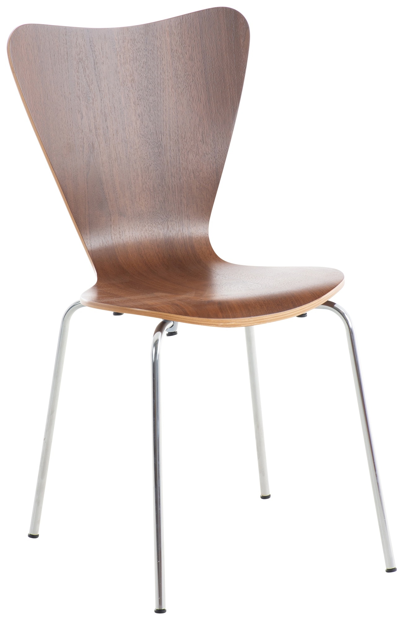 CLP Stapelstuhl Calisto I Konferenzstuhl Mit Holzsitz Und Stabilem Metallgestell - Bild 1