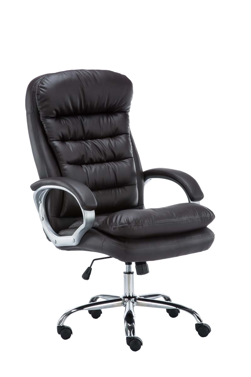 CLP Bürostuhl ergonomisch, XXL Vancouver, bis 150 kg belastbar, höhen-verstellbar, drehbar, kippbar fixierbar, Kunstleder