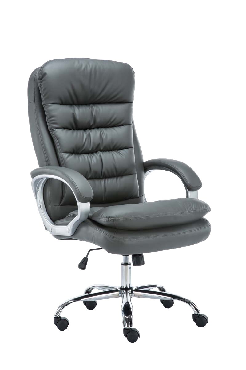 CLP Bürostuhl ergonomisch, XXL Vancouver, bis 150 kg belastbar, höhen-verstellbar, drehbar, kippbar fixierbar, Kunstleder