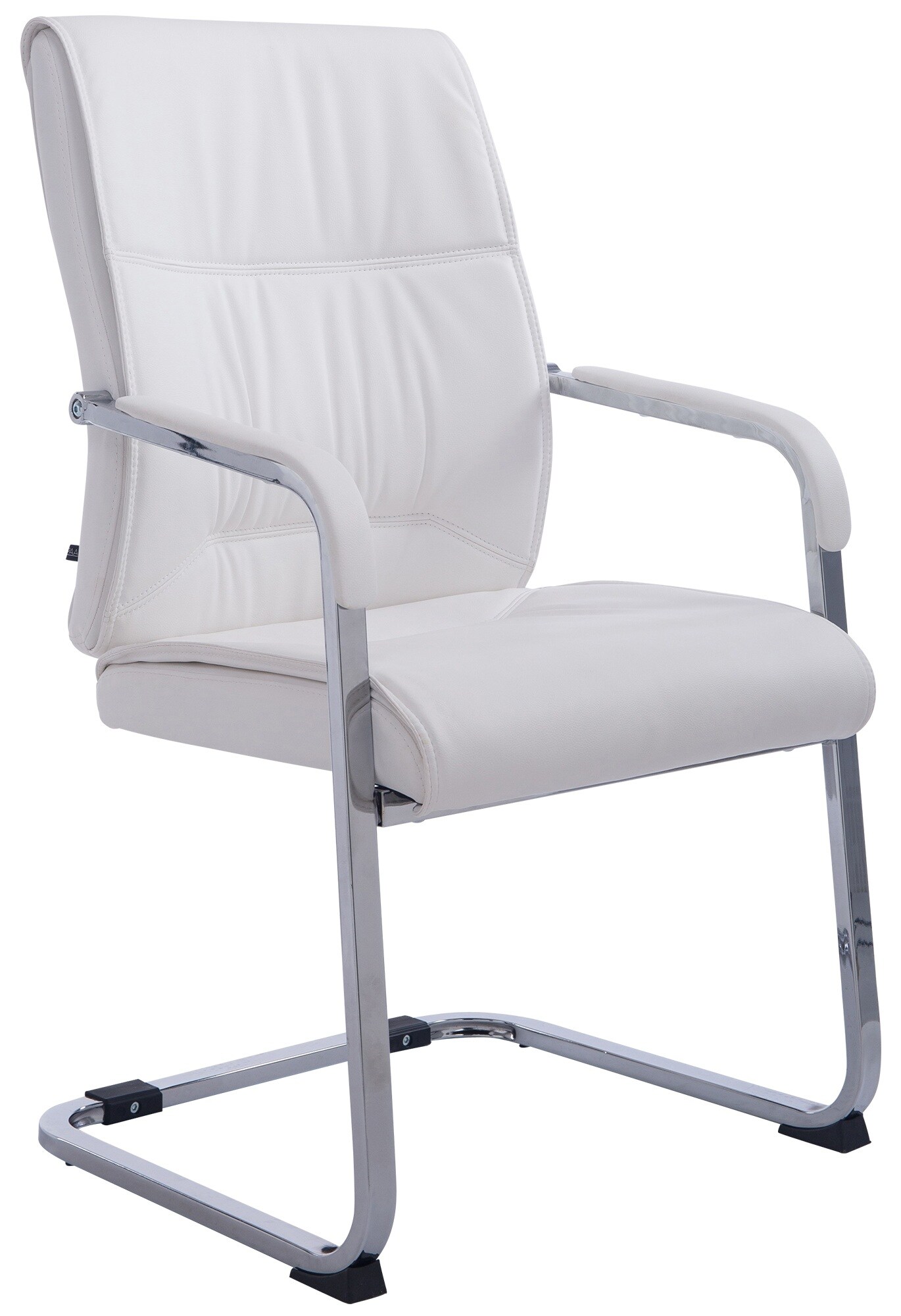 CLP Freischwinger Besucherstuhl XXL Anubis I Stabiler Und Pflegeleichter Stuhl Mit Kunstlederbezug Und Bodenschoner I 260 kg Belastbarkeit - Bild 1