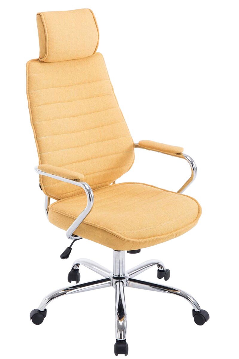 CLP B&uuml;rostuhl ergonomisch Rako, Schreibtischstuhl h&ouml;henverstellbar drehbar Stoffbezug, R&uuml;ckenlehne mit Kopfst&uuml;tze, Armlehnen gepolstert - Bild 1