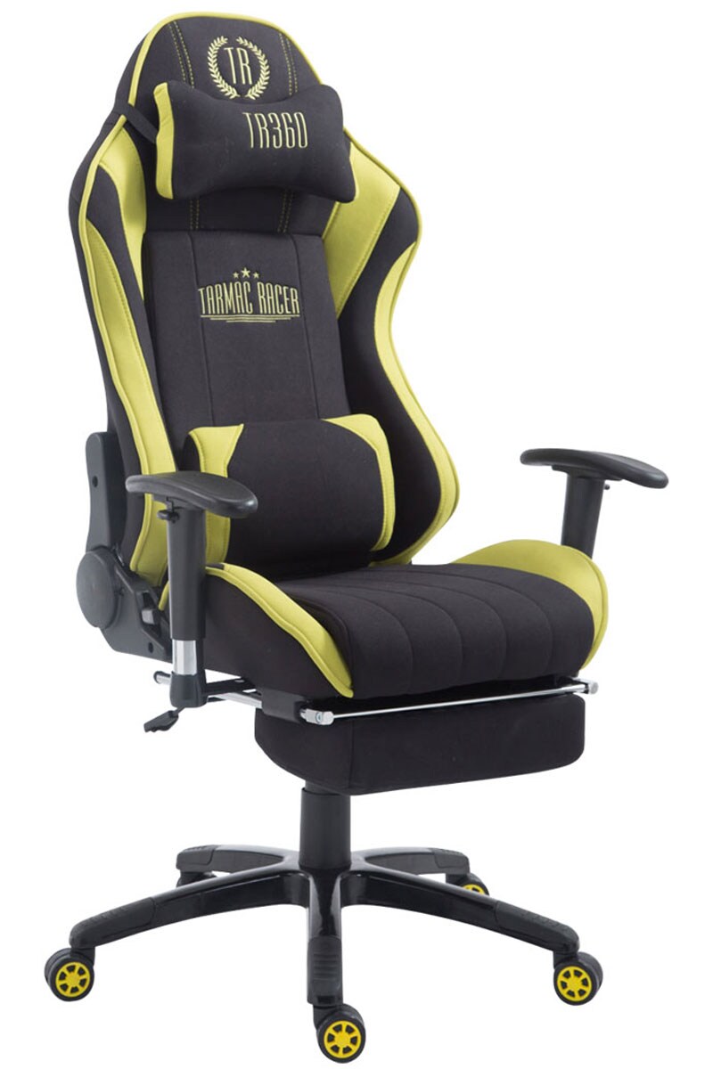 CLP Racing Gaming B&uuml;rostuhl Shift XL l Gamingstuhl Mit Stoffbezug Und 150 KG Belastbarkeit l H&ouml;henverstellbarer Drehstuhl Mit Leichtlaufrollen - Bild 1