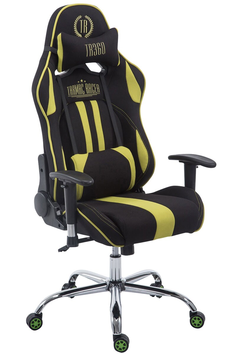 CLP Gaming B&uuml;rostuhl XL Limit I Gamingstuhl Mit Stoffbezug Und Metallgestell I H&ouml;henverstellbarer Schreibtischstuhl Mit Laufrollen - Bild 1