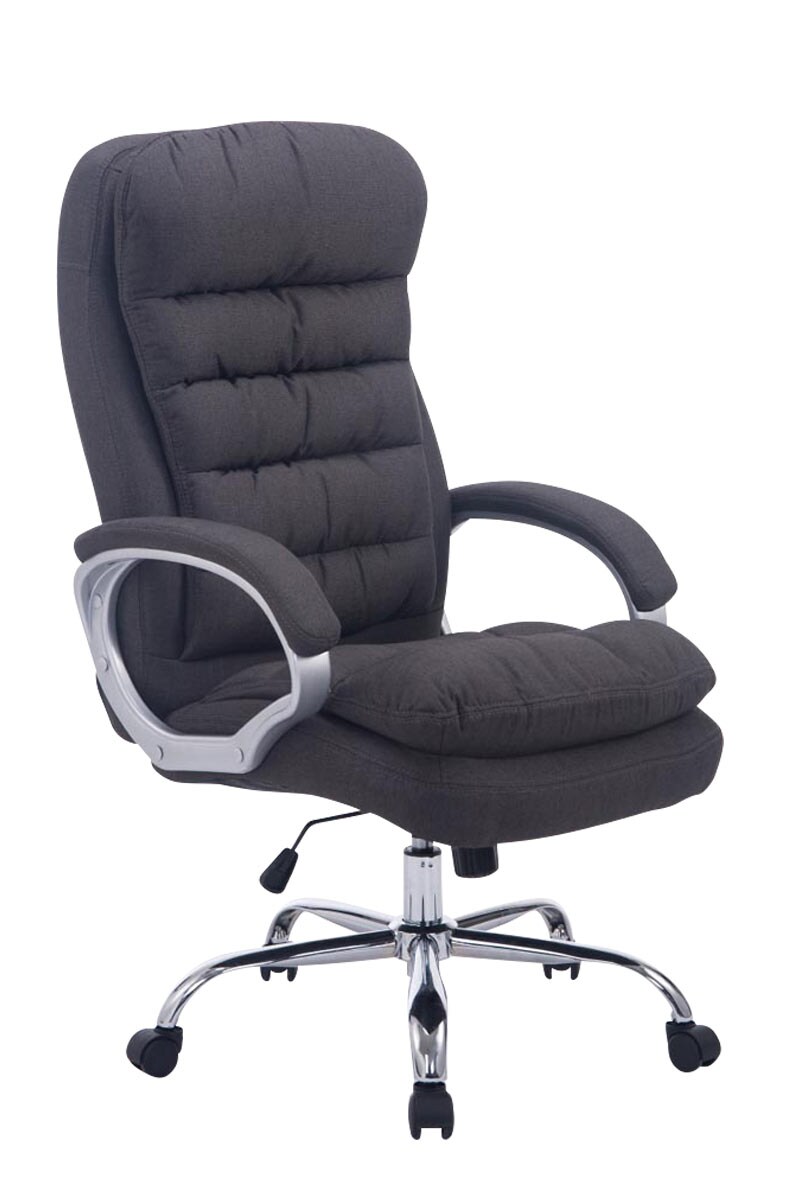 CLP Bürostuhl ergonomisch, XXL Vancouver, bis 150 kg belastbar, höhen-verstellbar, drehbar, kippbar fixierbar, Stoff