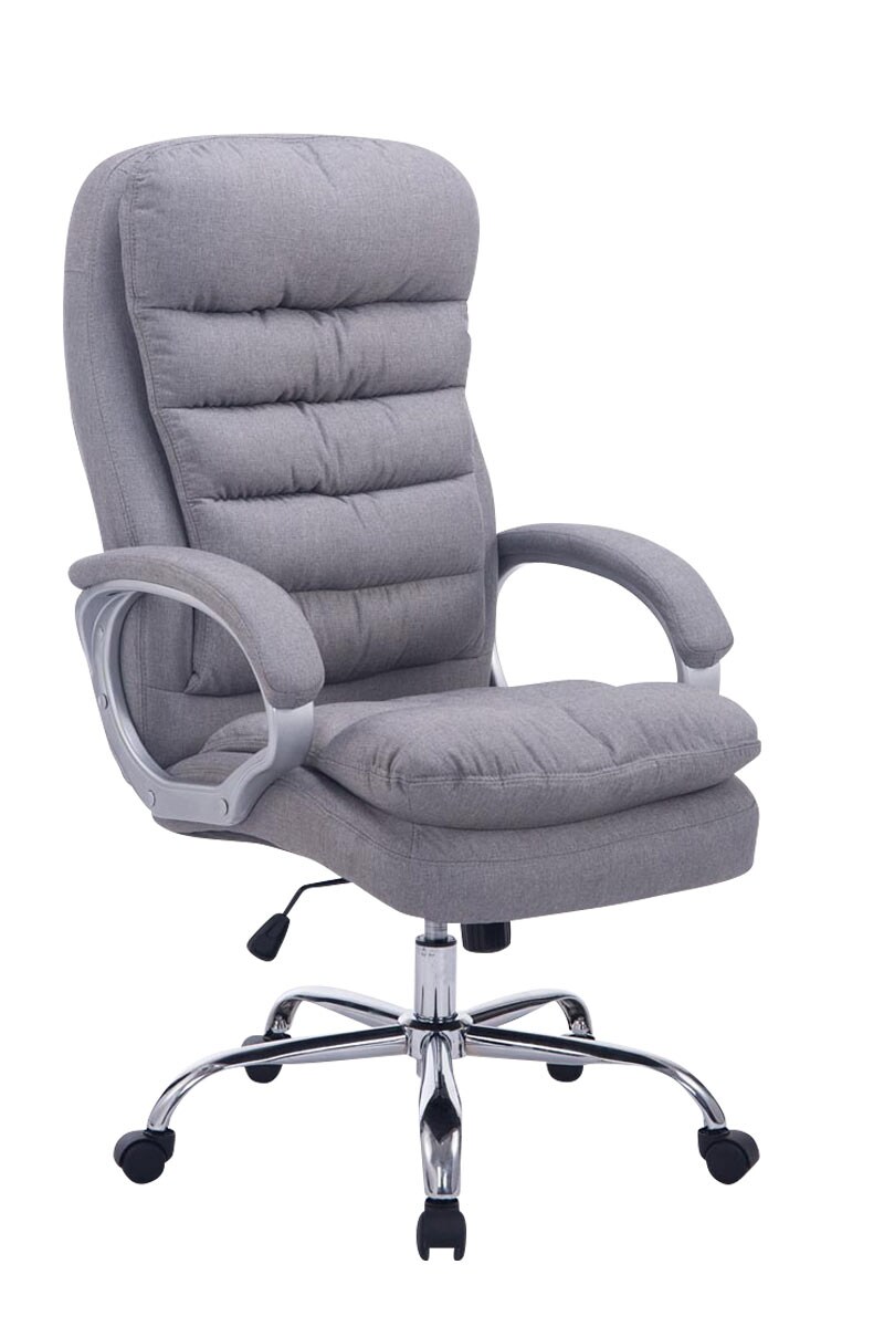 CLP Bürostuhl ergonomisch, XXL Vancouver, bis 150 kg belastbar, höhen-verstellbar, drehbar, kippbar fixierbar, Stoff