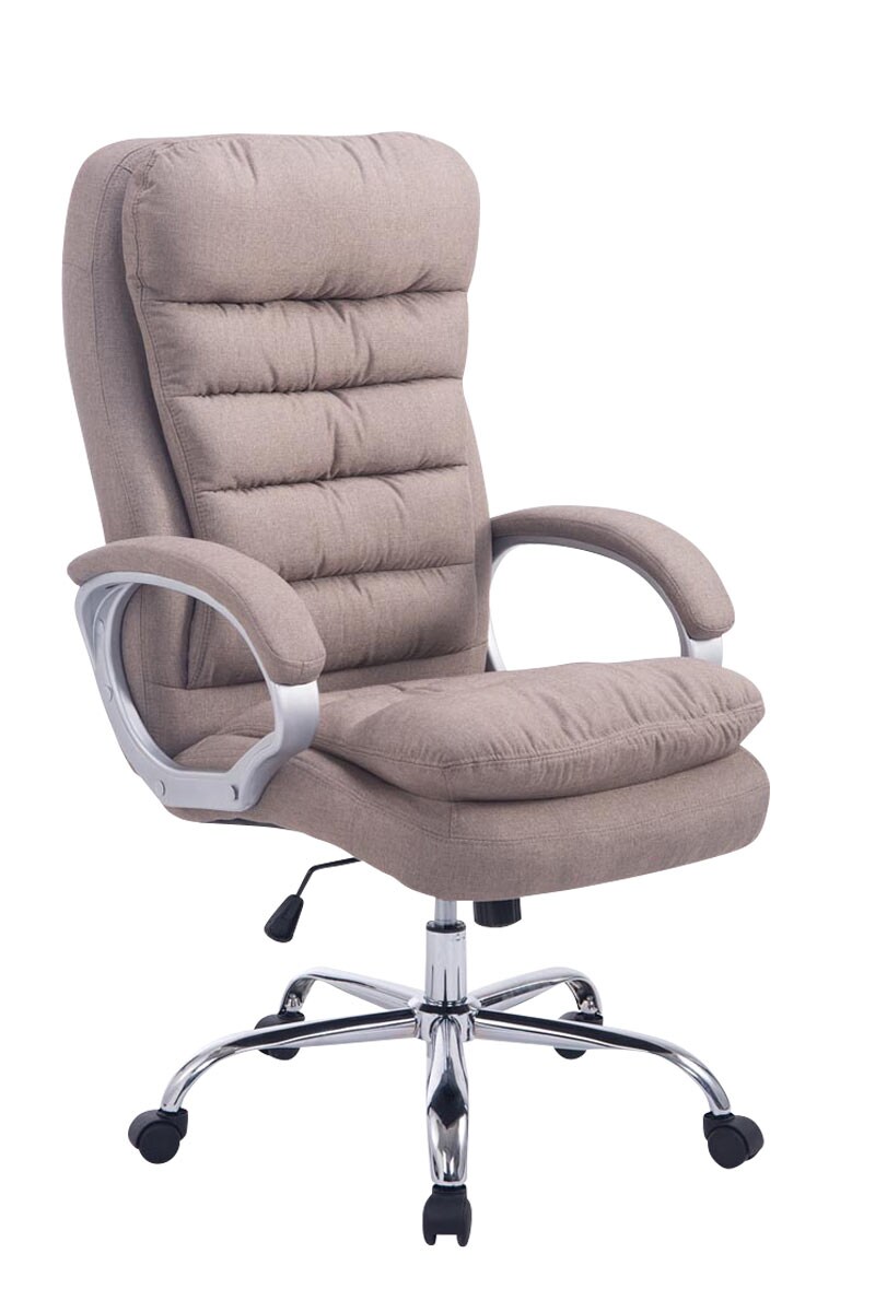 CLP Bürostuhl ergonomisch, XXL Vancouver, bis 150 kg belastbar, höhen-verstellbar, drehbar, kippbar fixierbar, Stoff