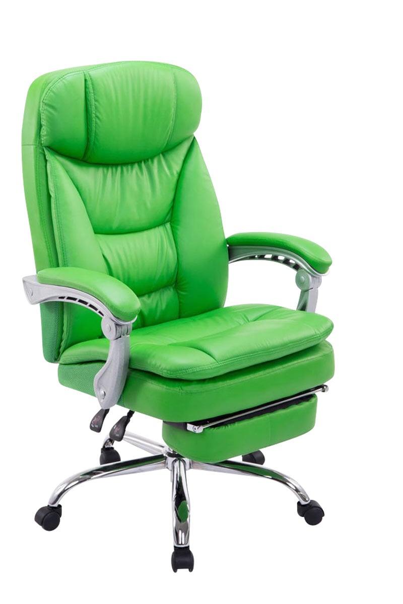 CLP B&uuml;rostuhl ergonomisch mit Fu&szlig;ablage XL Troy, Schreibtischstuhl gepolstert Kunstleder, Drehstuhl h&ouml;henverstellbar bis 160 kg belastbar - Bild 1