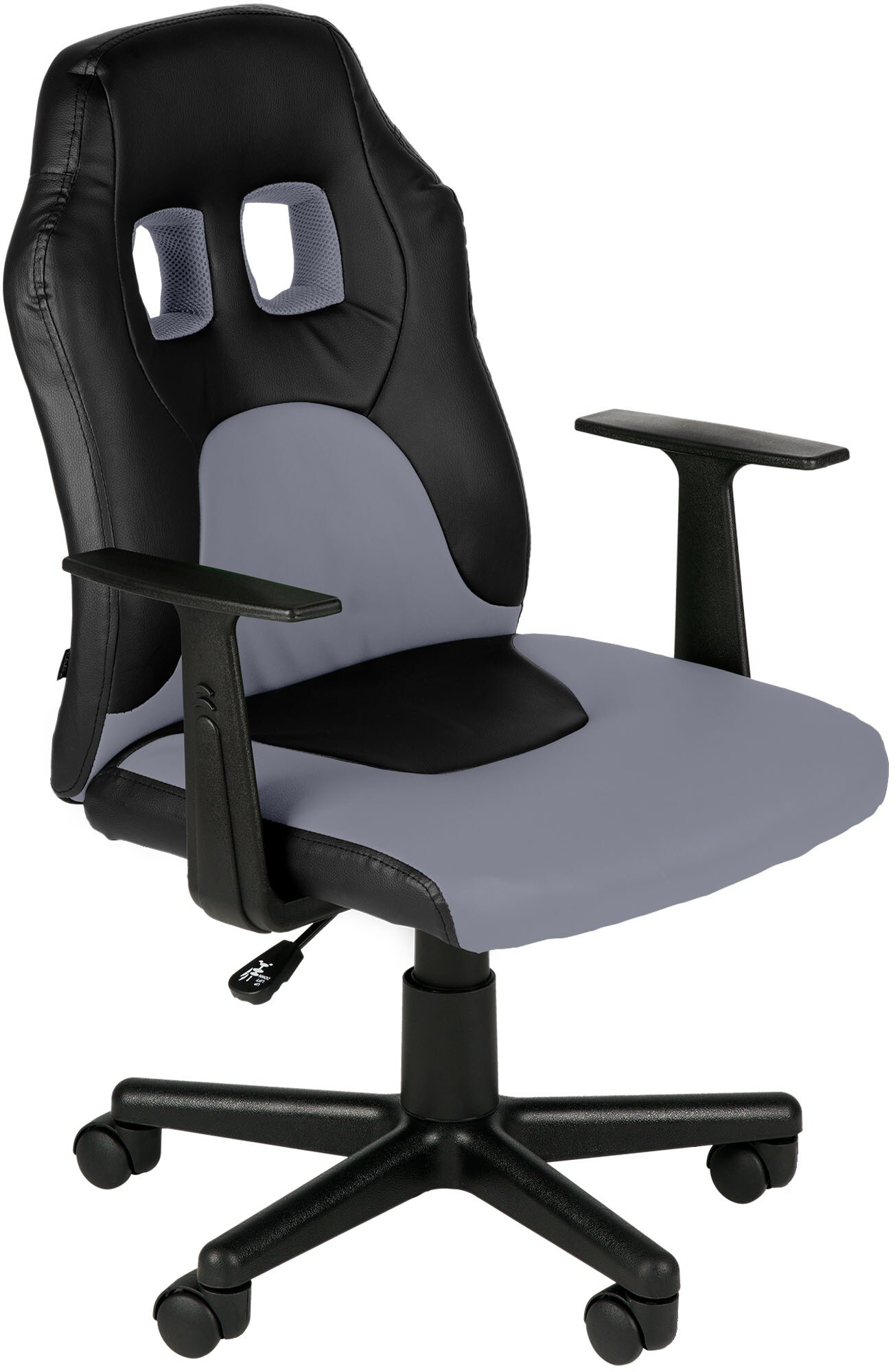 CLP Schreibtischstuhl ergonomisch Kinder und Jugendliche Fun, Drehstuhl h&ouml;henverstellbar mit Kunstlederbezug, Armlehnen abnehmbar 