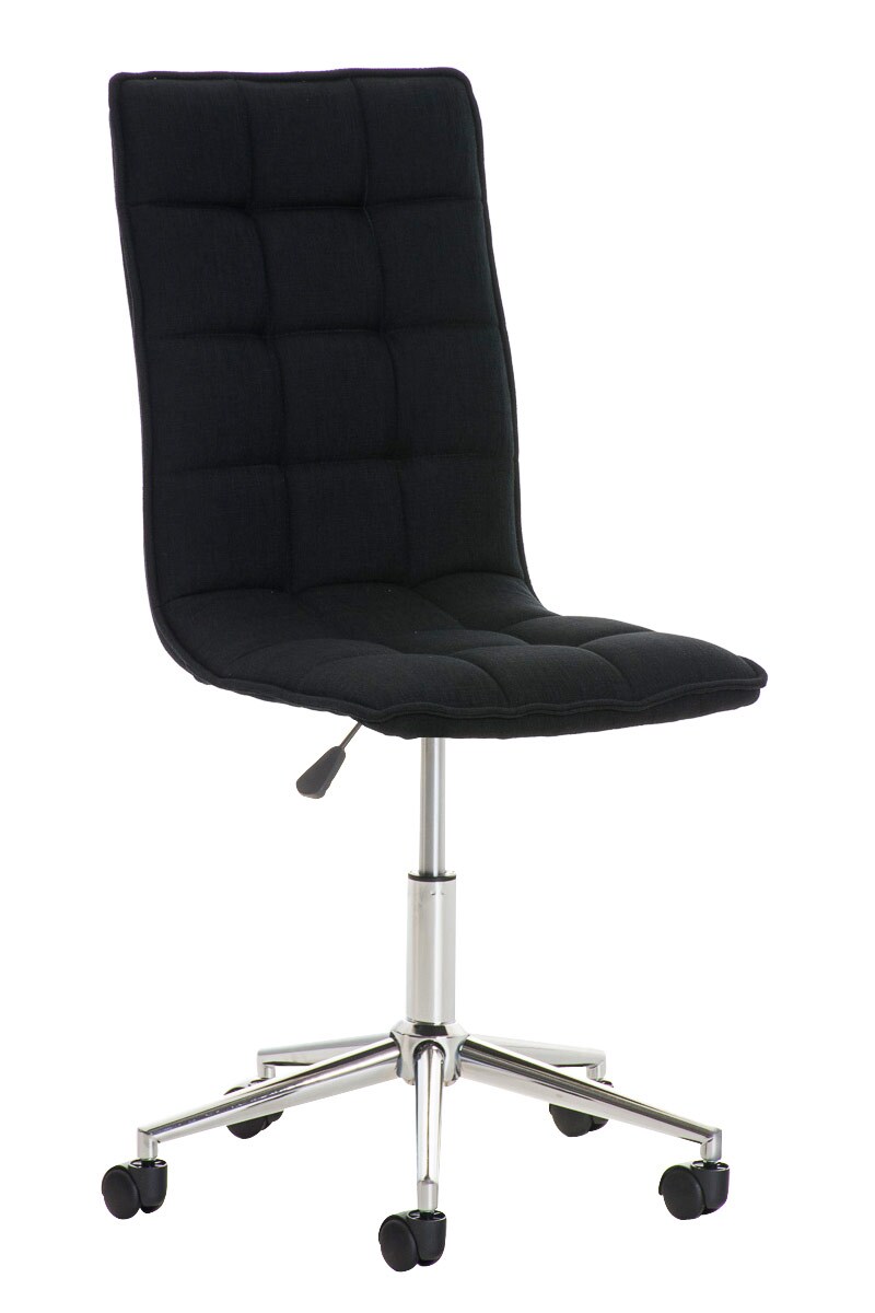 CLP Arbeitshocker PEKING mit Stoffbezug | Schreibtischstuhl mit Laufrollen | H&ouml;henverstellbarer Drehstuhl | In verschiedenen Farben erh&auml;ltlich - Bild 1