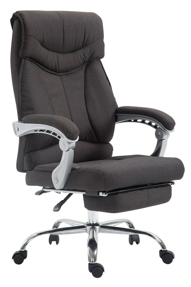 CLP B&uuml;rostuhl BIG IOWA mit Stoffbezug, Chefsessel mit Fu&szlig;st&uuml;tze, max. belastbar bis 136 kg, h&ouml;henverstellbar - Bild 1