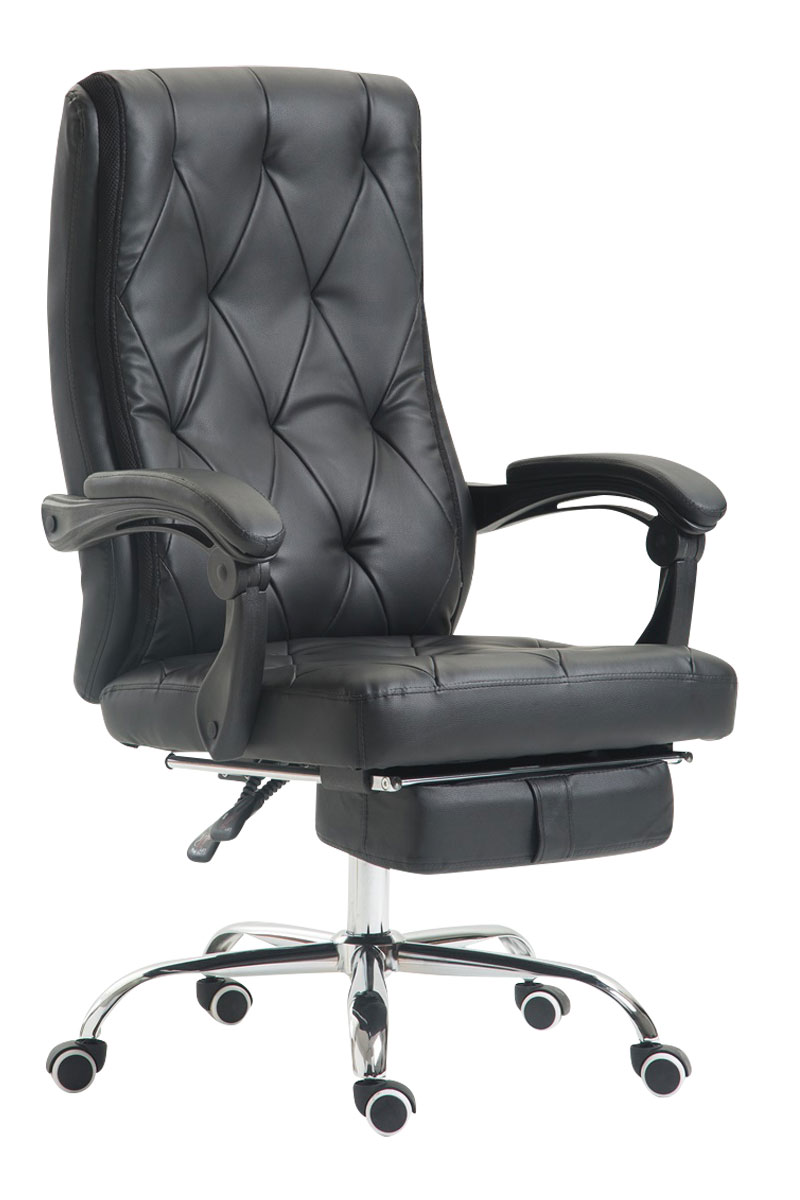 CLP B&uuml;rostuhl Gear mit Kunstlederbezug, Chefsessel mit Fu&szlig;st&uuml;tze, max. belastbar bis 136 kg, h&ouml;henverstellbar, ergonomisch - Bild 1