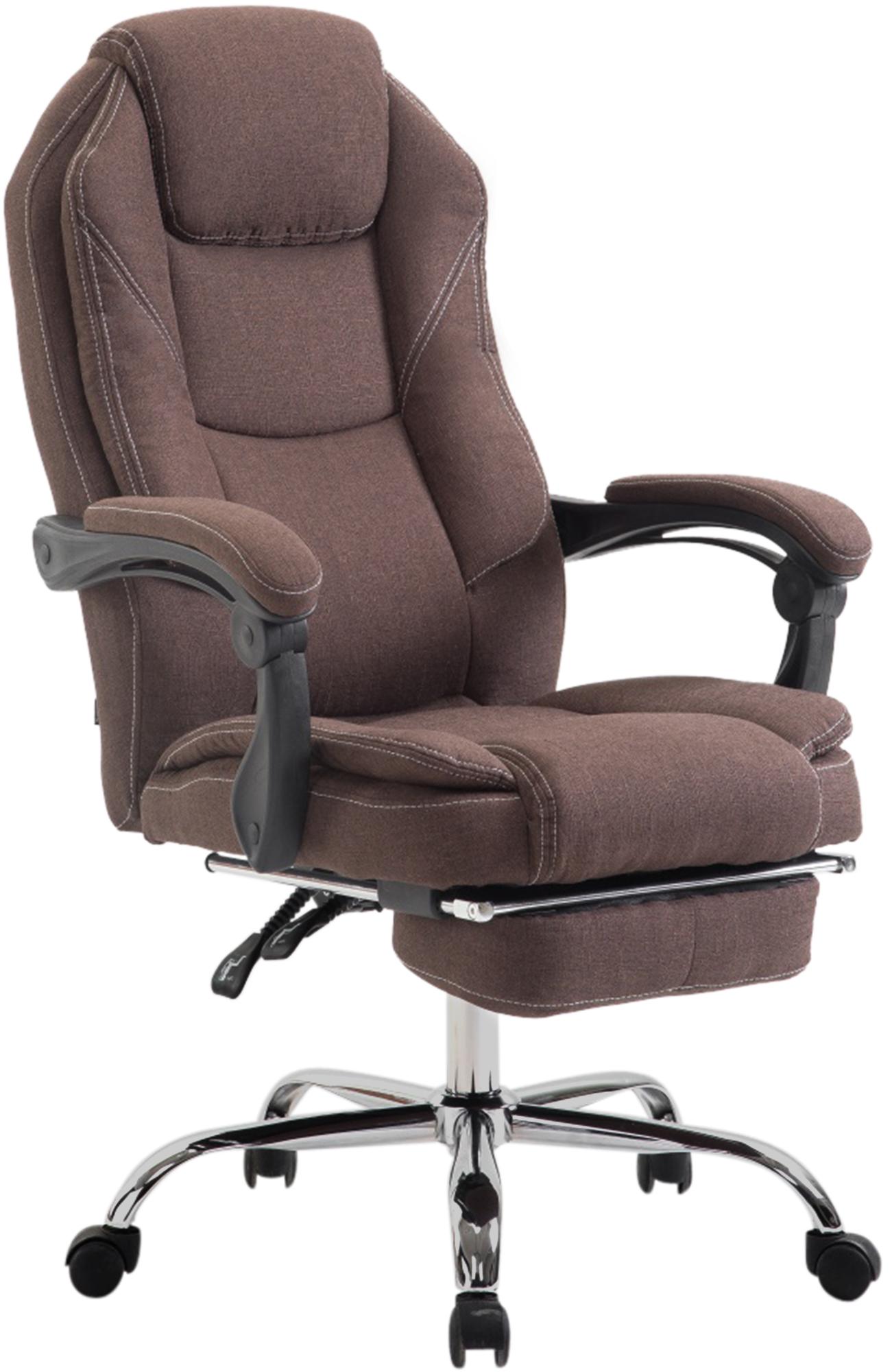 CLP B&uuml;rostuhl Castle Stoffbezug I Schreibtischstuhl mit Fu&szlig;ablage I Ergonomischer Drehstuhl h&ouml;henverstellbar I bis 130 kg belastbar - Bild 1