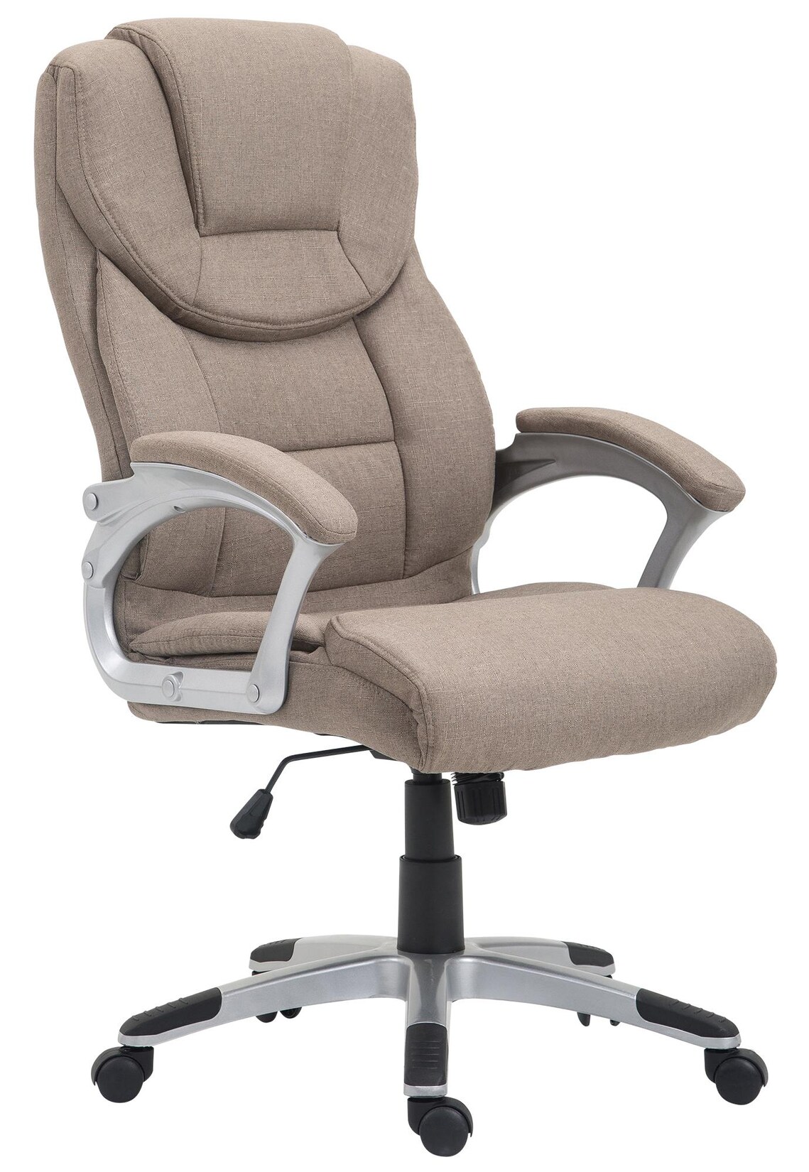 CLP Bürostuhl Texas I mit Stoff-Bezug und Wippmechanik I Schreibtischstuhl drehbar und höhenverstellbar | 04251380430338