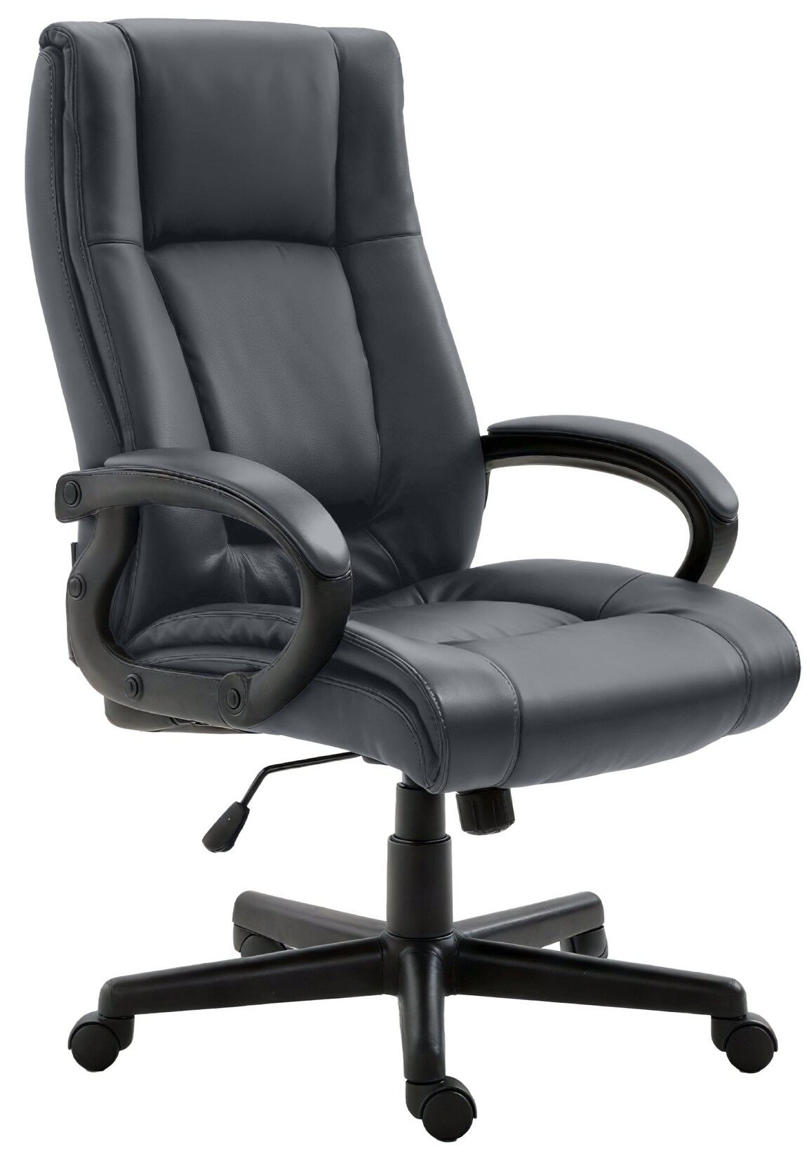 CLP Bürostuhl ergonomisch mit Rollen und Höhenverstellung, Chefsessel höhenverstellbar und Wippfunktion, rückenschonend, Drehstuhl Sparta